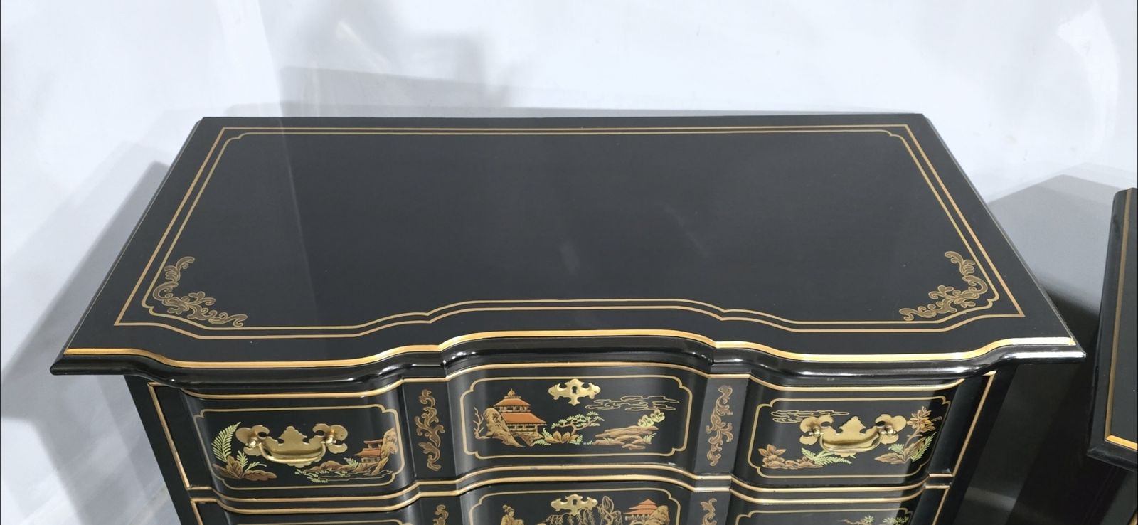 photo furniture Wonderful Pair Chinoiserie Chests Of Drawers
