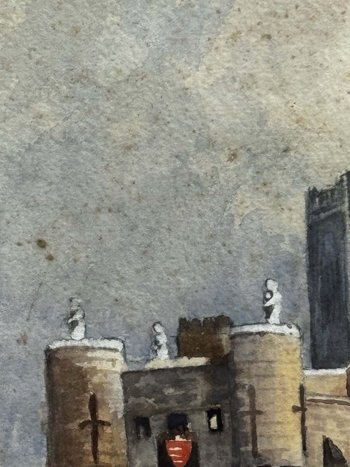 York Cathedral & Bootham Bar Original Watercolour By P Wood 1949 photo buy