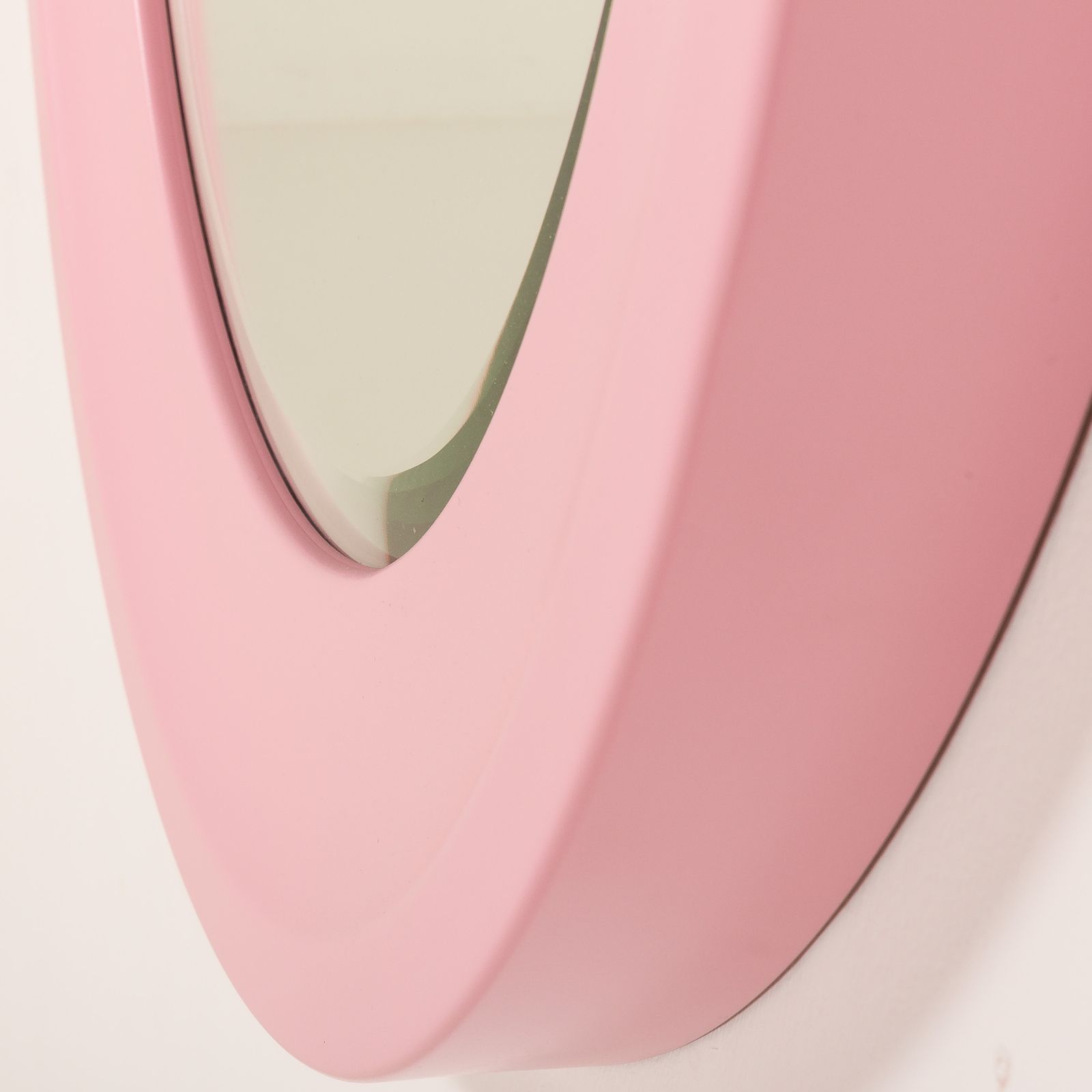 Italian Pink Mirror In The Style Of Artemide, 1970s photo 547.0