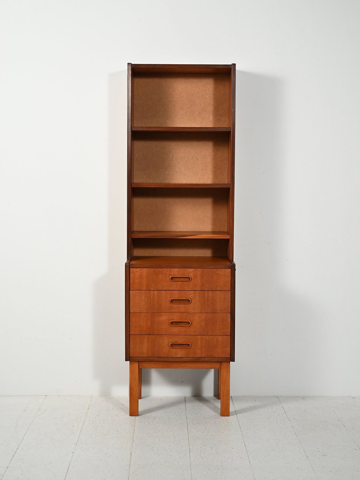 Small Scandinavian Teak Bookcase, 1960s photo furniture
