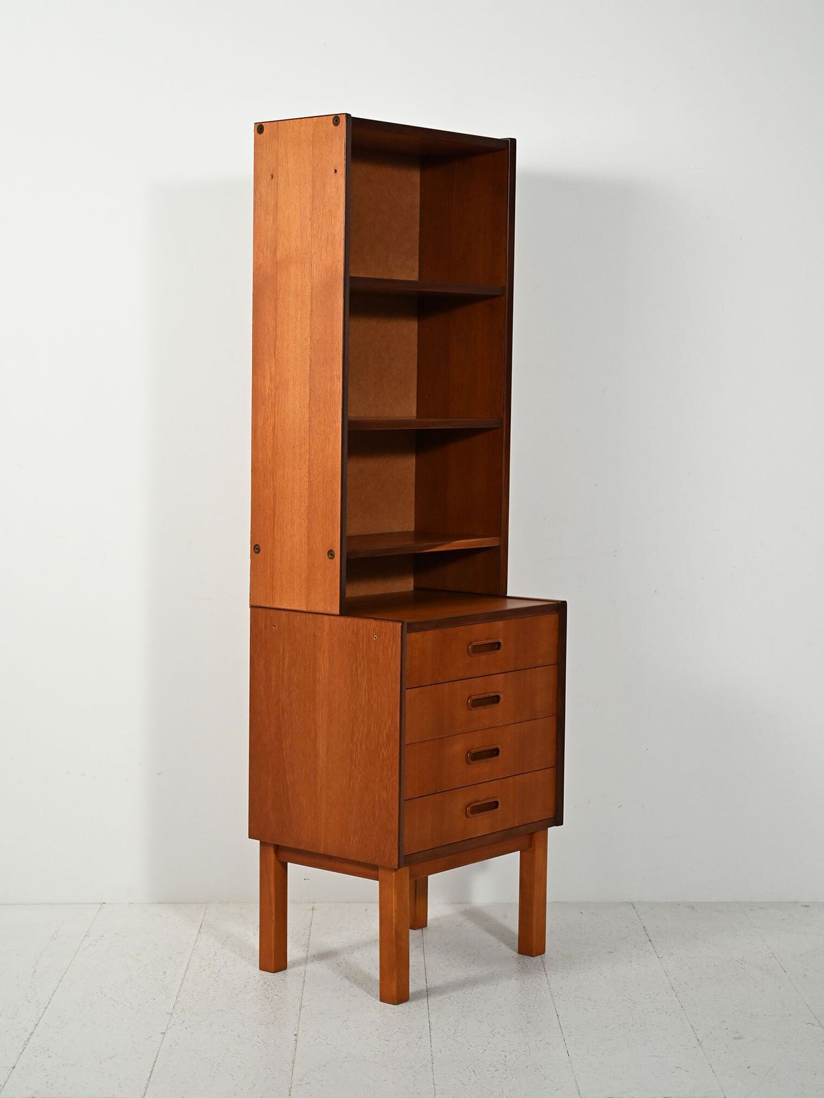Small Scandinavian Teak Bookcase, 1960s photo for sale