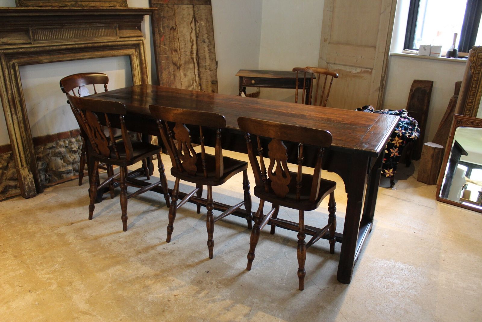 Table Stunning Refectory Farmhouse Dining Oak George III Seats 8 C1770 photo furniture