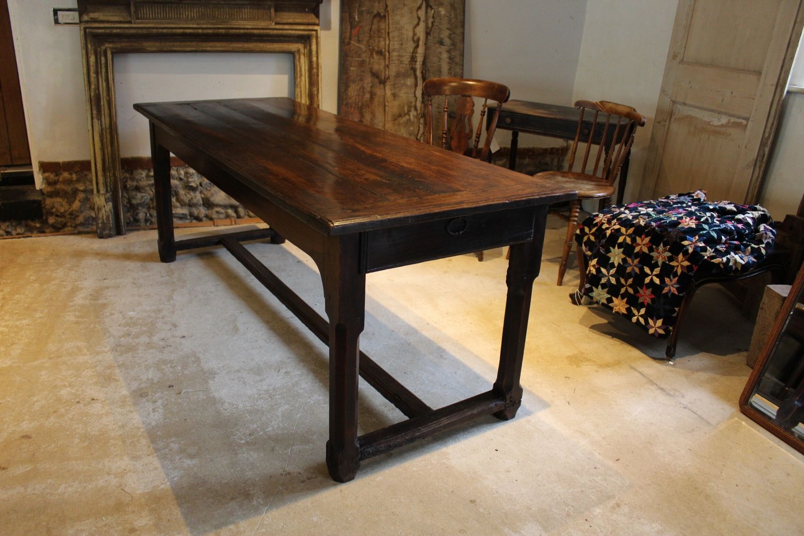 Table Stunning Refectory Farmhouse Dining Oak George III Seats 8 C1770 photo Furniture