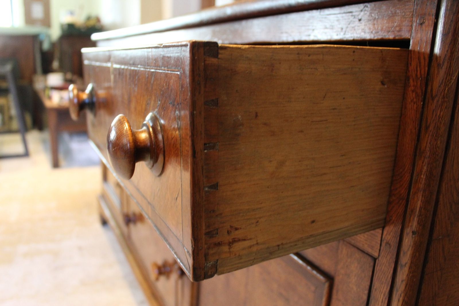 Dresser Rare Burr Oak George III Sideboard C1790 photo furniture