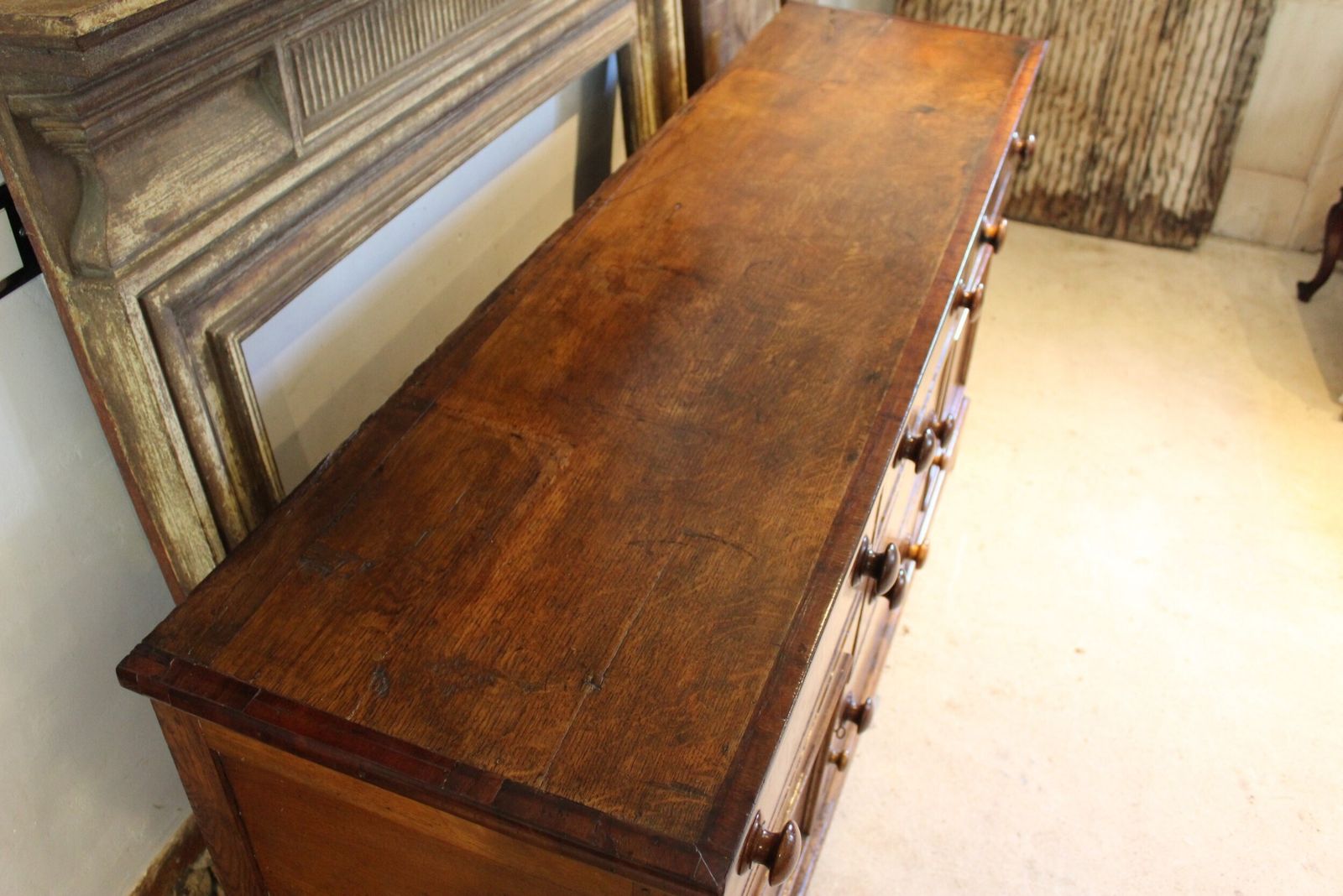 Dresser Rare Burr Oak George III Sideboard C1790 photo Furniture