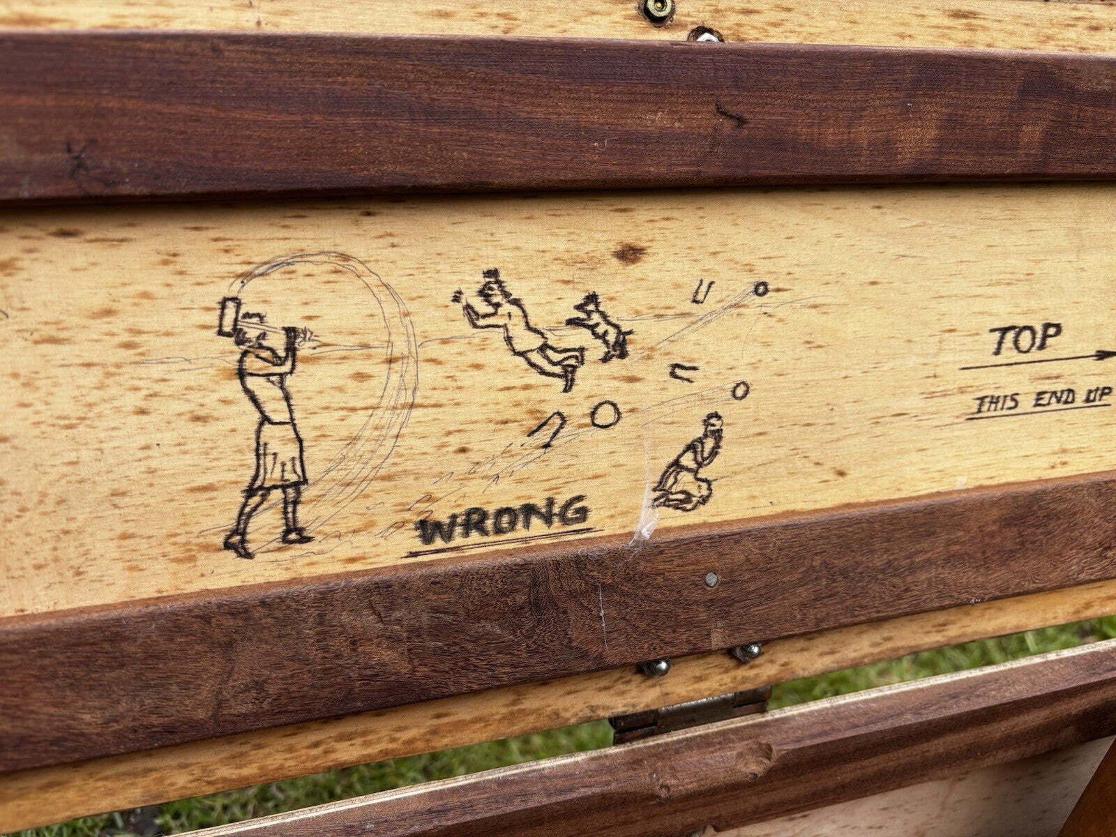 607.0 Croquet Set In Wooden Case, Very Good Quality. photo