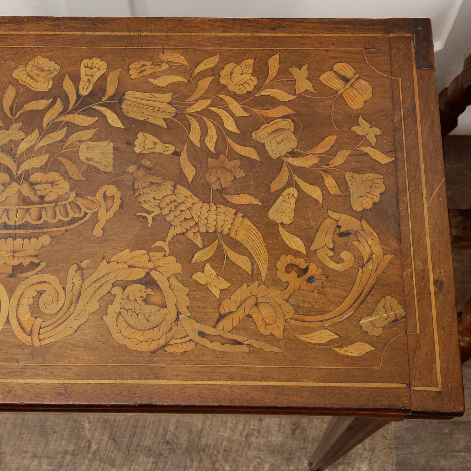 19th Century Dutch Marquetry Card Table photo Furniture