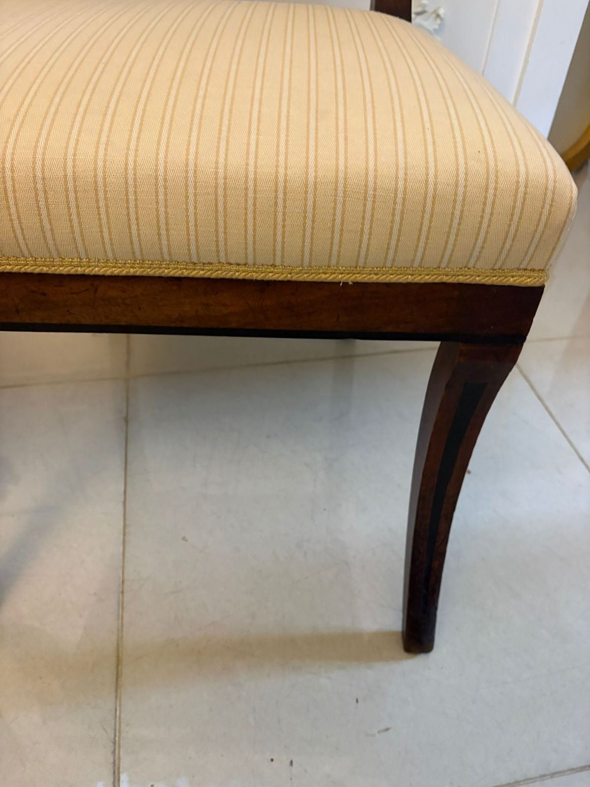 Antique English 19th Century Mahogany Klismos Dining Side Chairs – Pair photo vintage