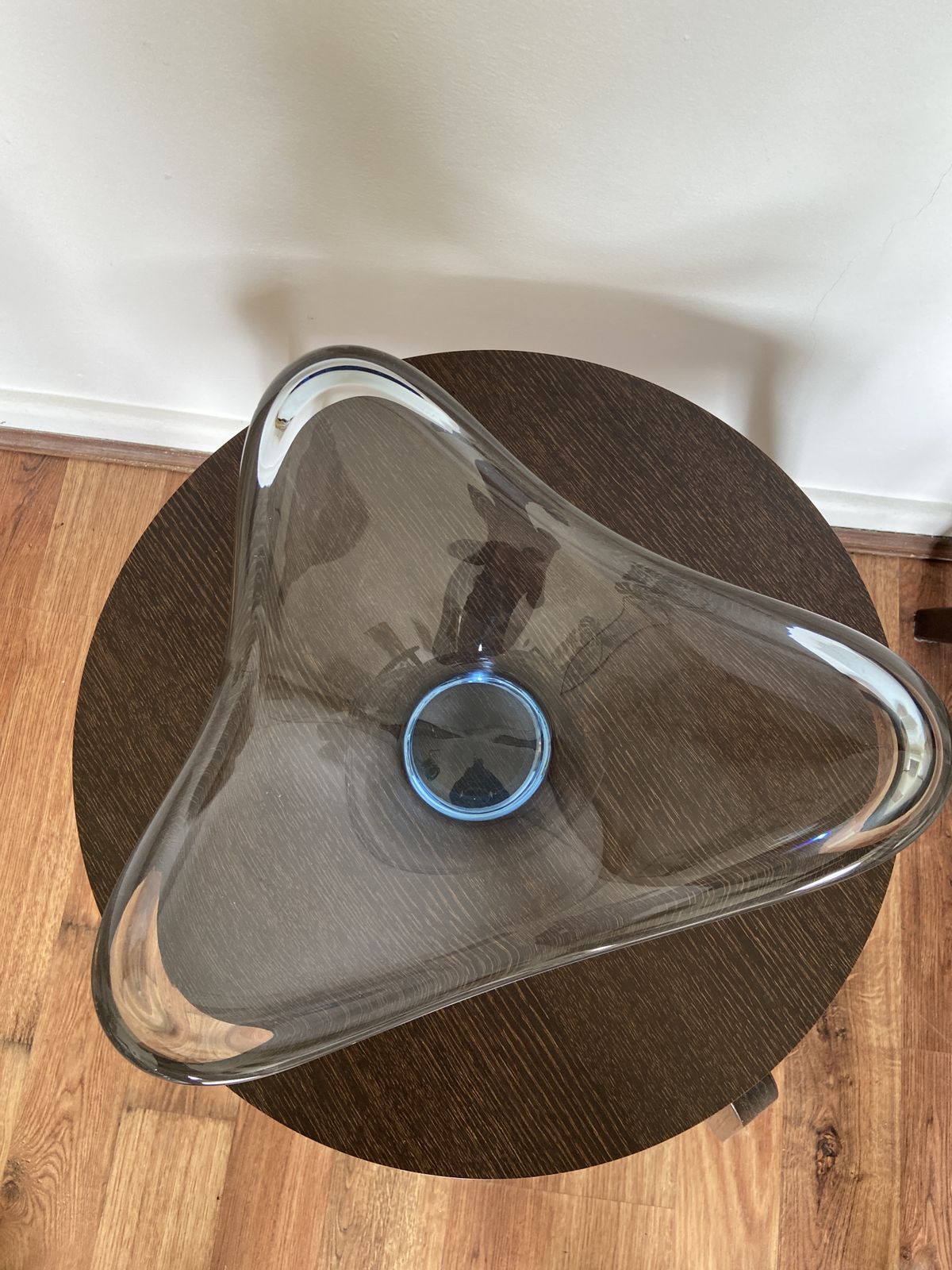 Large Modernist 60’s Glass Bowl By Per Lütken. photo Art