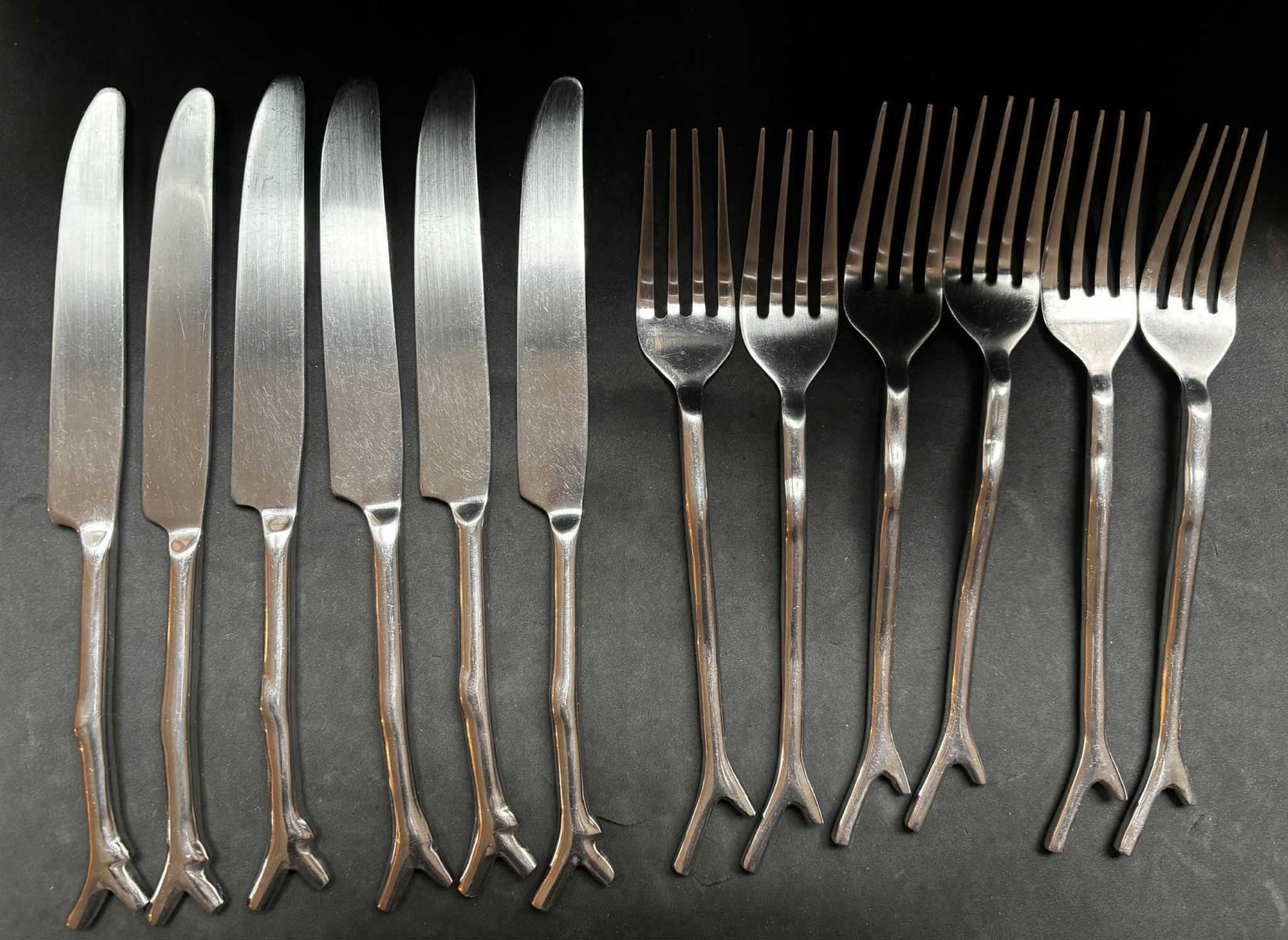 Branch Flatware Set (24 Piece) French Stainless Steel photo buy