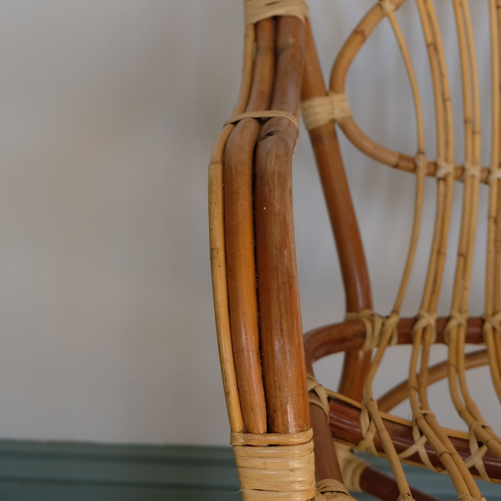 Mid Century Rattan Armchair, 1960s photo vinterior