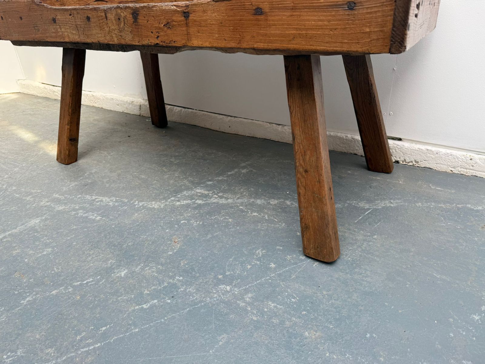A Fabulous Original Hungarian Antique Oak / Hardwood Coffee Table 129cm photo Furniture