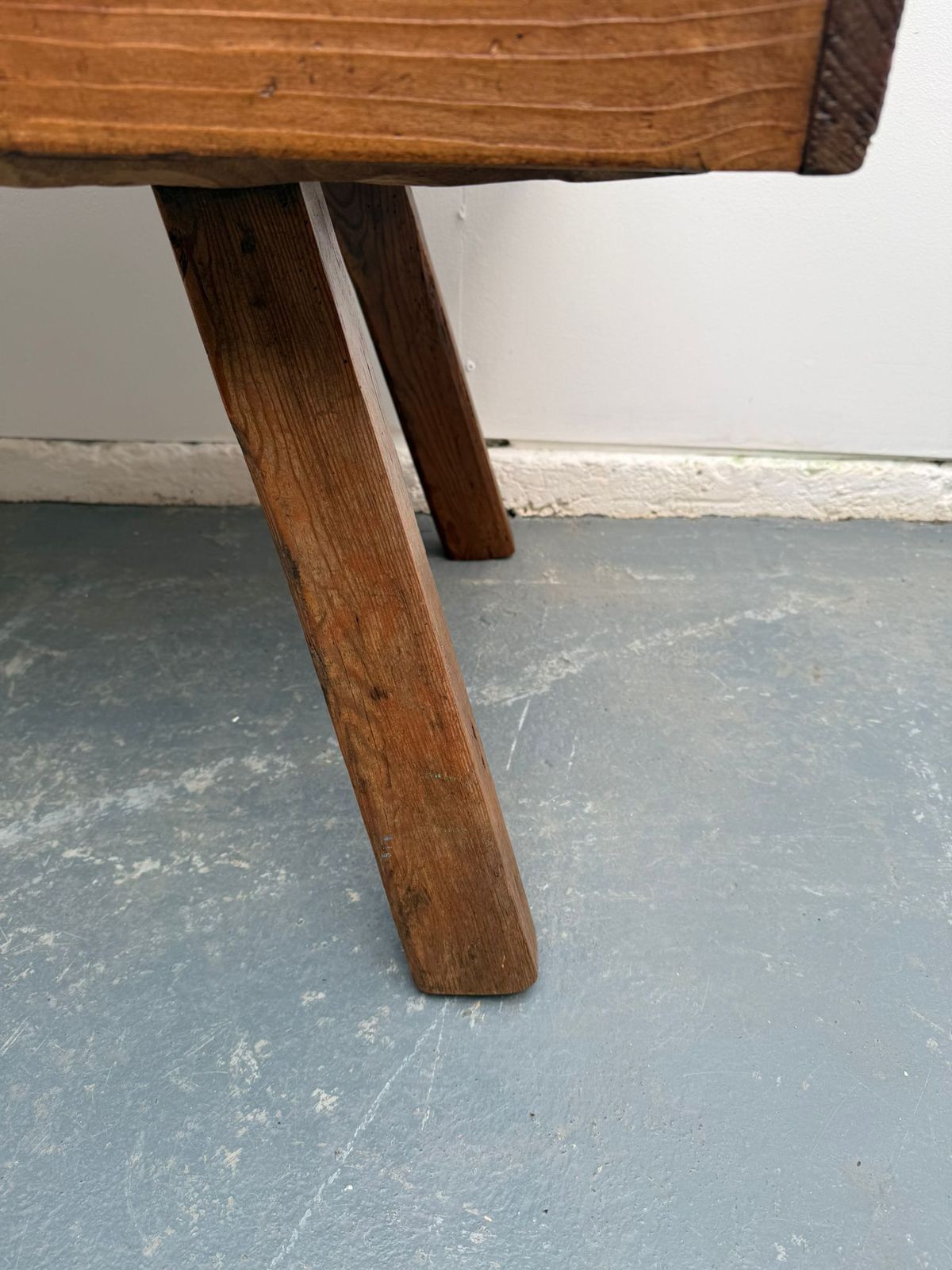photo furniture A Fabulous Original Hungarian Antique Oak / Hardwood Coffee Table 129cm