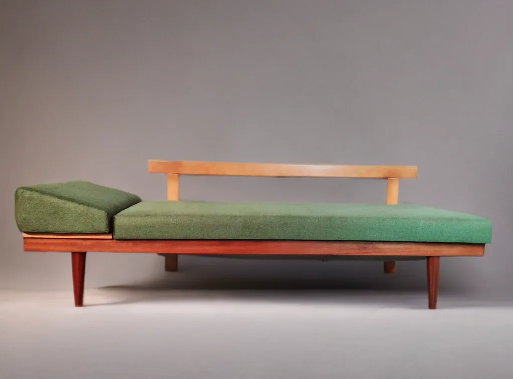 1900.0 Scandinavian Mid Century Daybed In Teak By Ekornes,  1960s photo