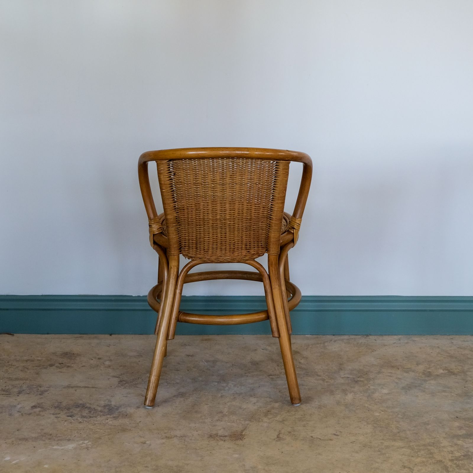 Mid Century Rattan Bentwood Chair photo for sale