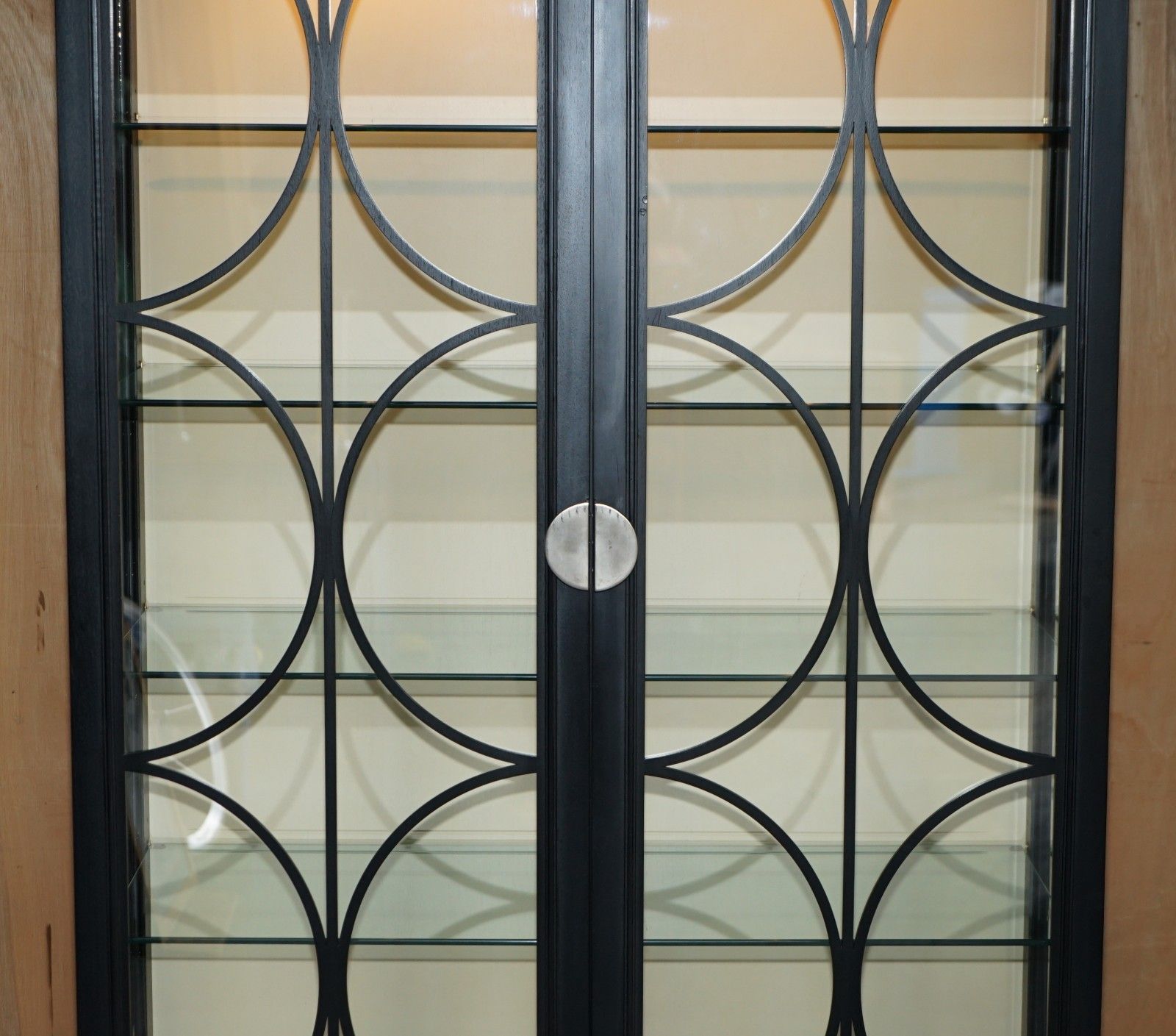 Ralph Lauren Bel Air Collection Glazed Illiminated Display Cabinet Bookcase photo Furniture