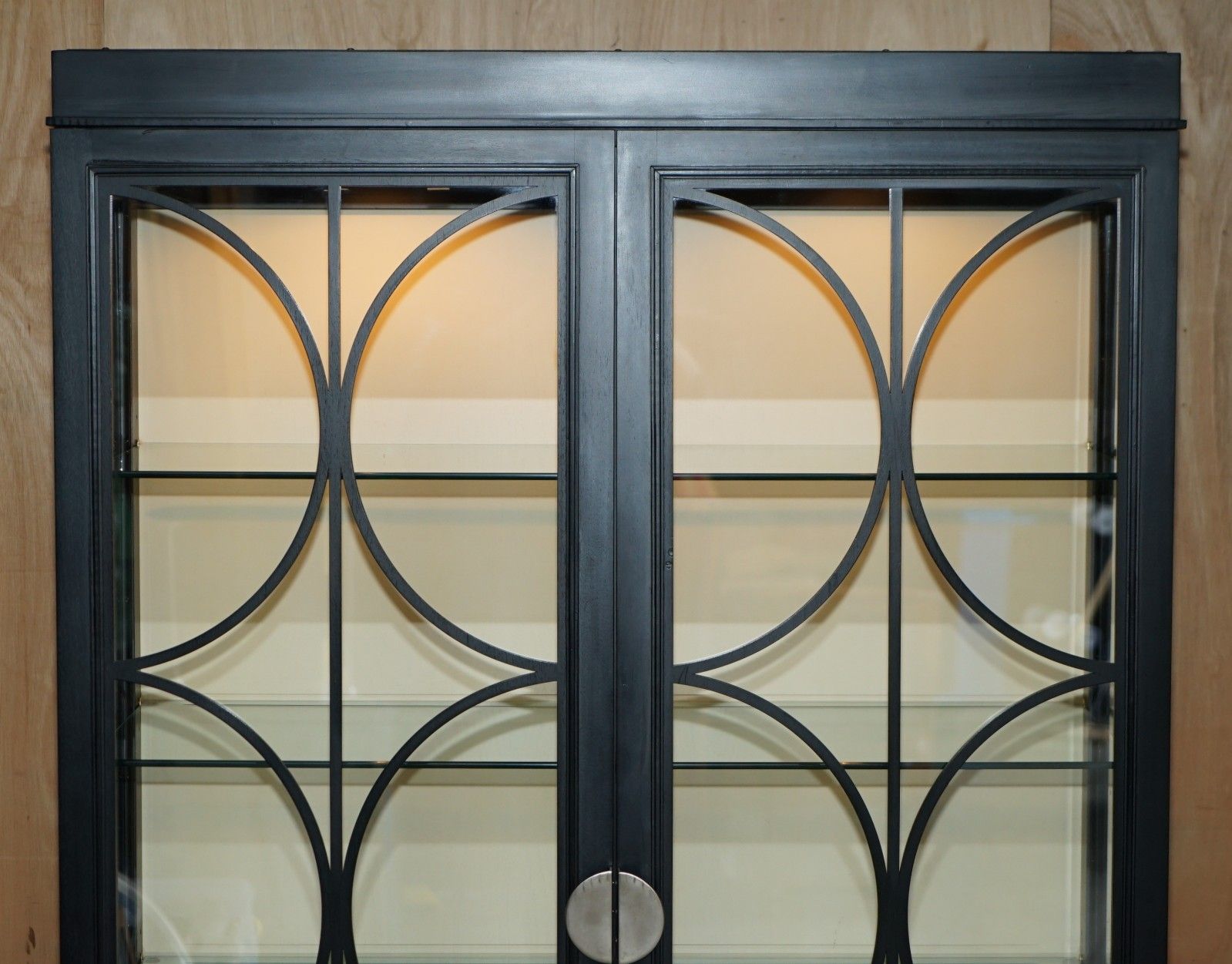 Ralph Lauren Bel Air Collection Glazed Illiminated Display Cabinet Bookcase photo 6950.0