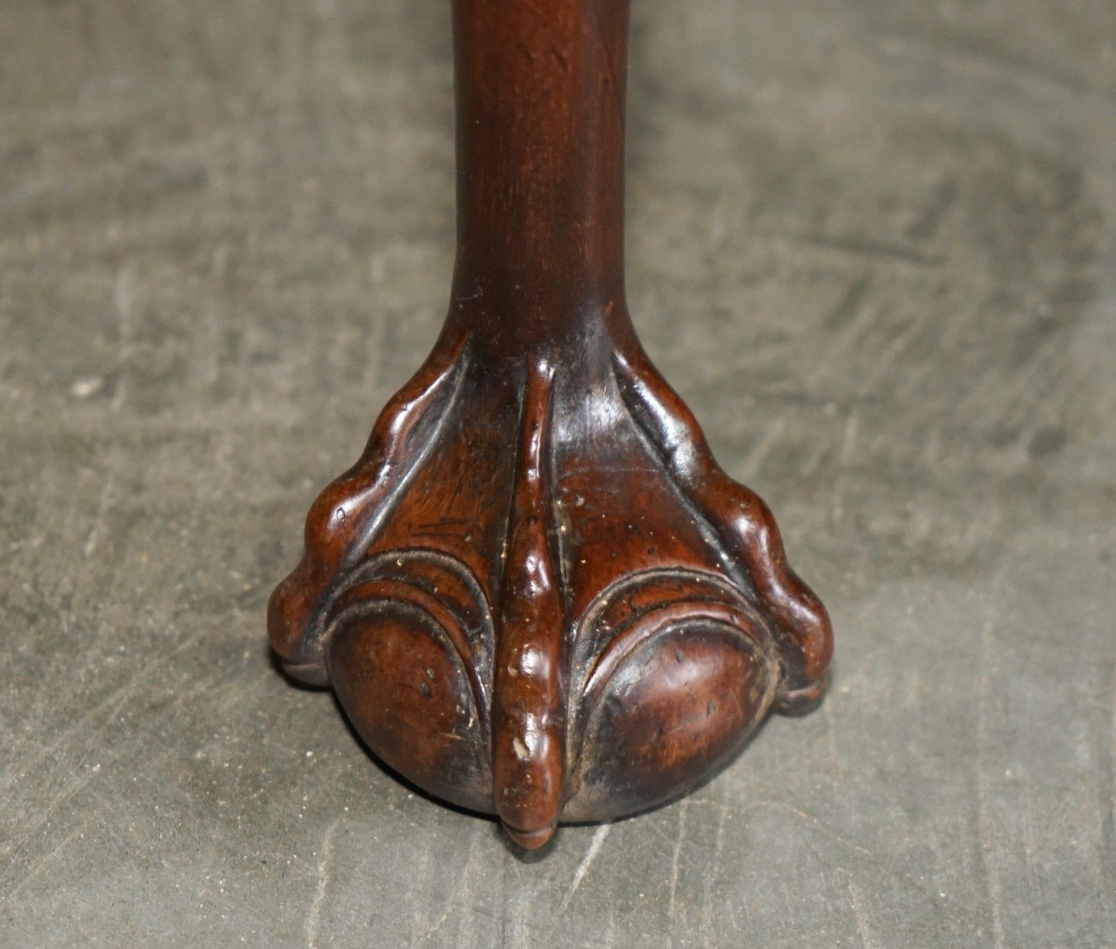 Fine Antique Georgian Irish Claw & Ball Feet Colonial Folding Hunt Dining Table photo vinterior