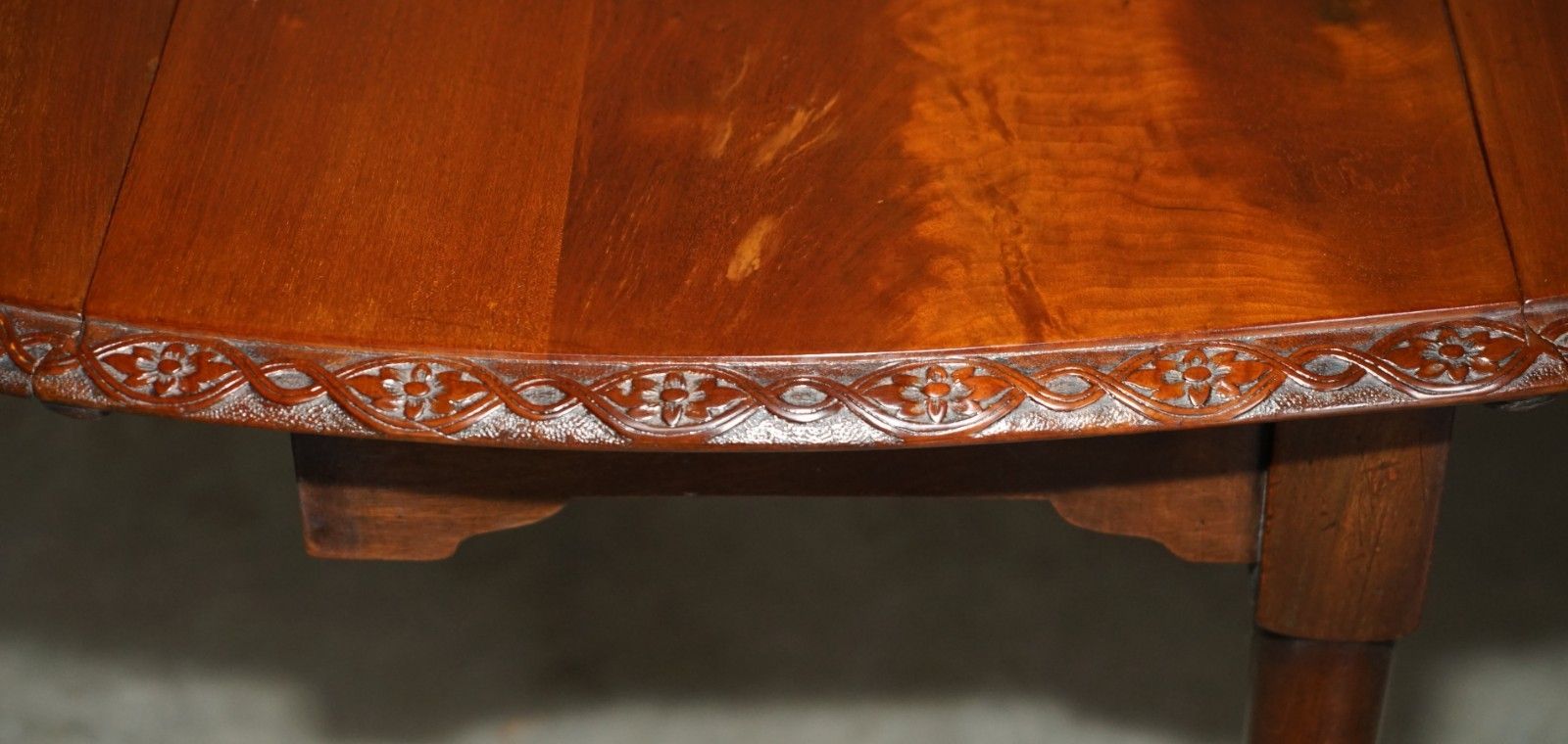 photo buy Fine Antique Georgian Irish Claw & Ball Feet Colonial Folding Hunt Dining Table