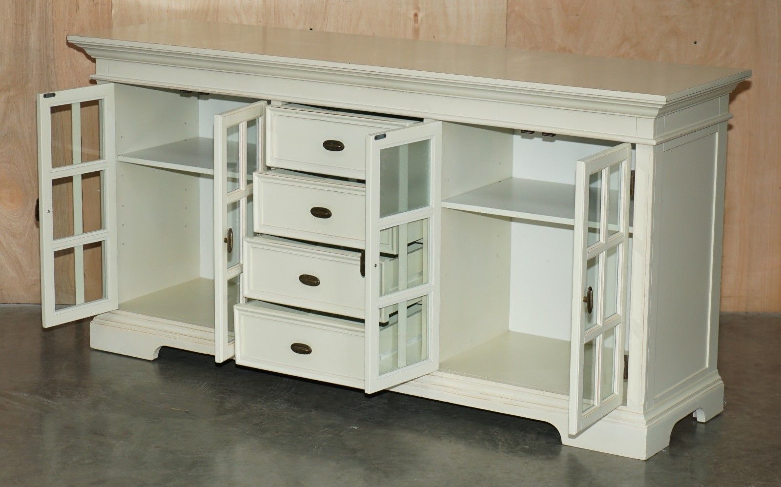 photo buy Lovely Decorative Cream French Country Display Cabinet Cupboard Sideboard
