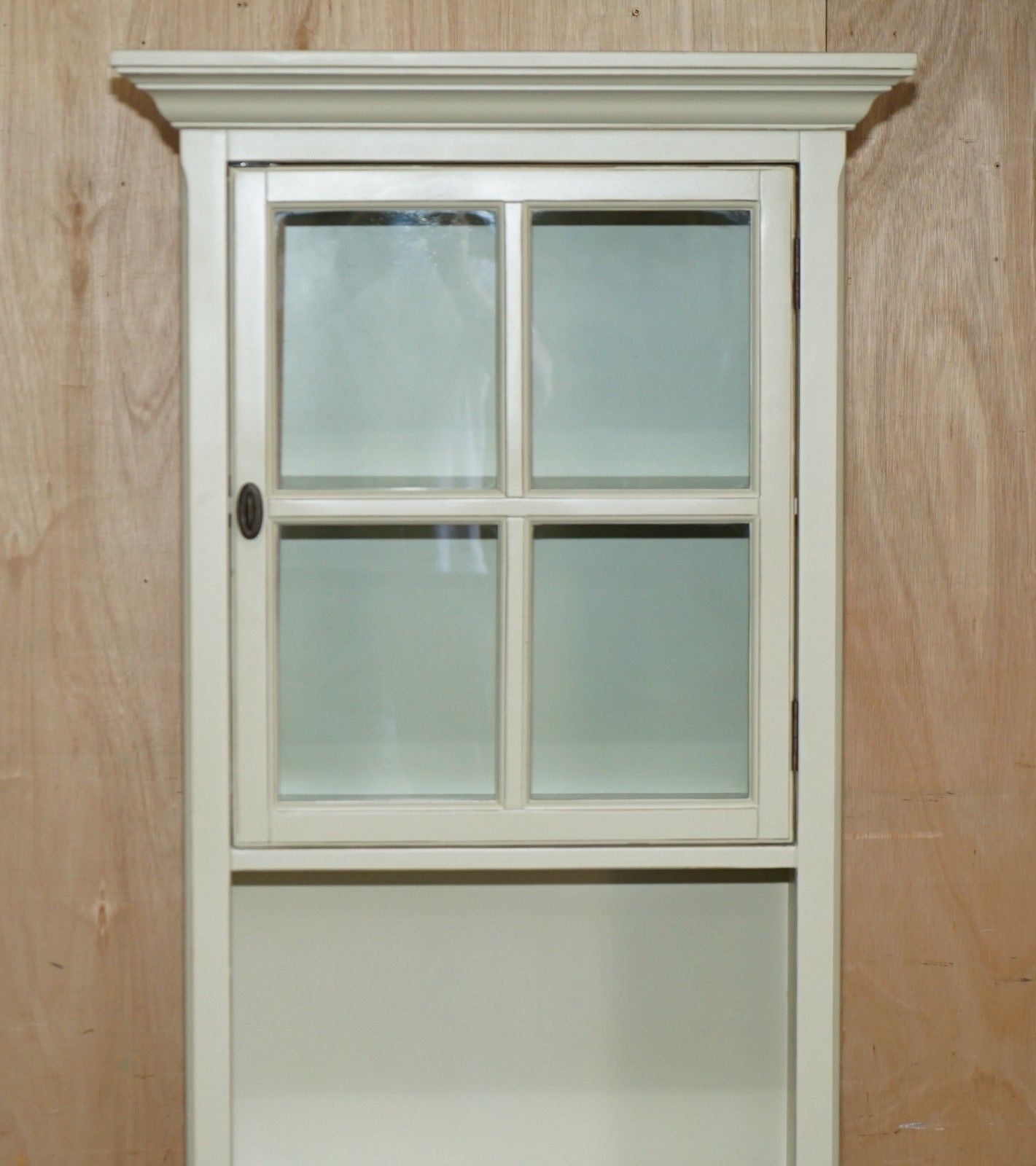 Lovely Decorative Cream French Country Display Cabinet Cupboard With Drawer photo for sale