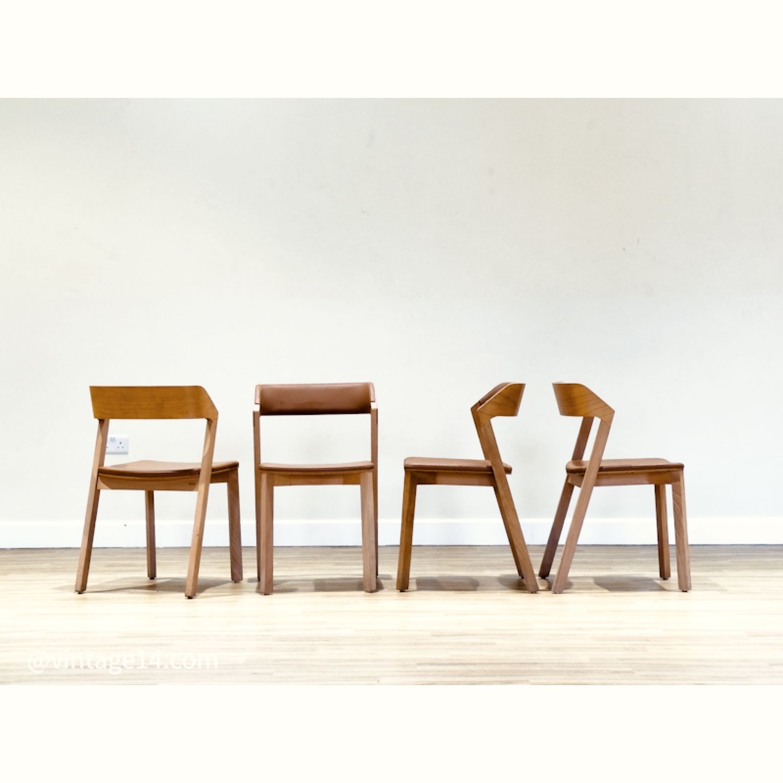 Set Of Four Merano Chairs In Beech By Alexander Gufler For Ton photo furniture