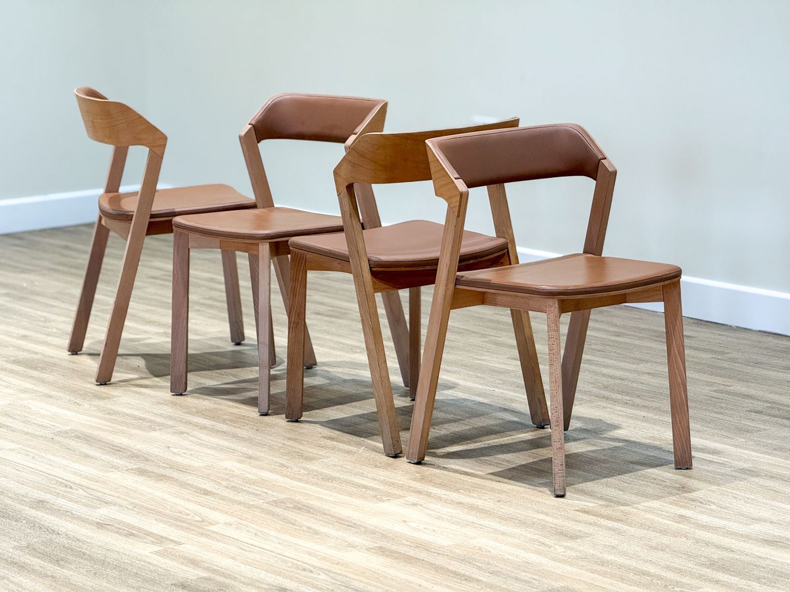 Set Of Four Merano Chairs In Beech By Alexander Gufler For Ton photo for sale
