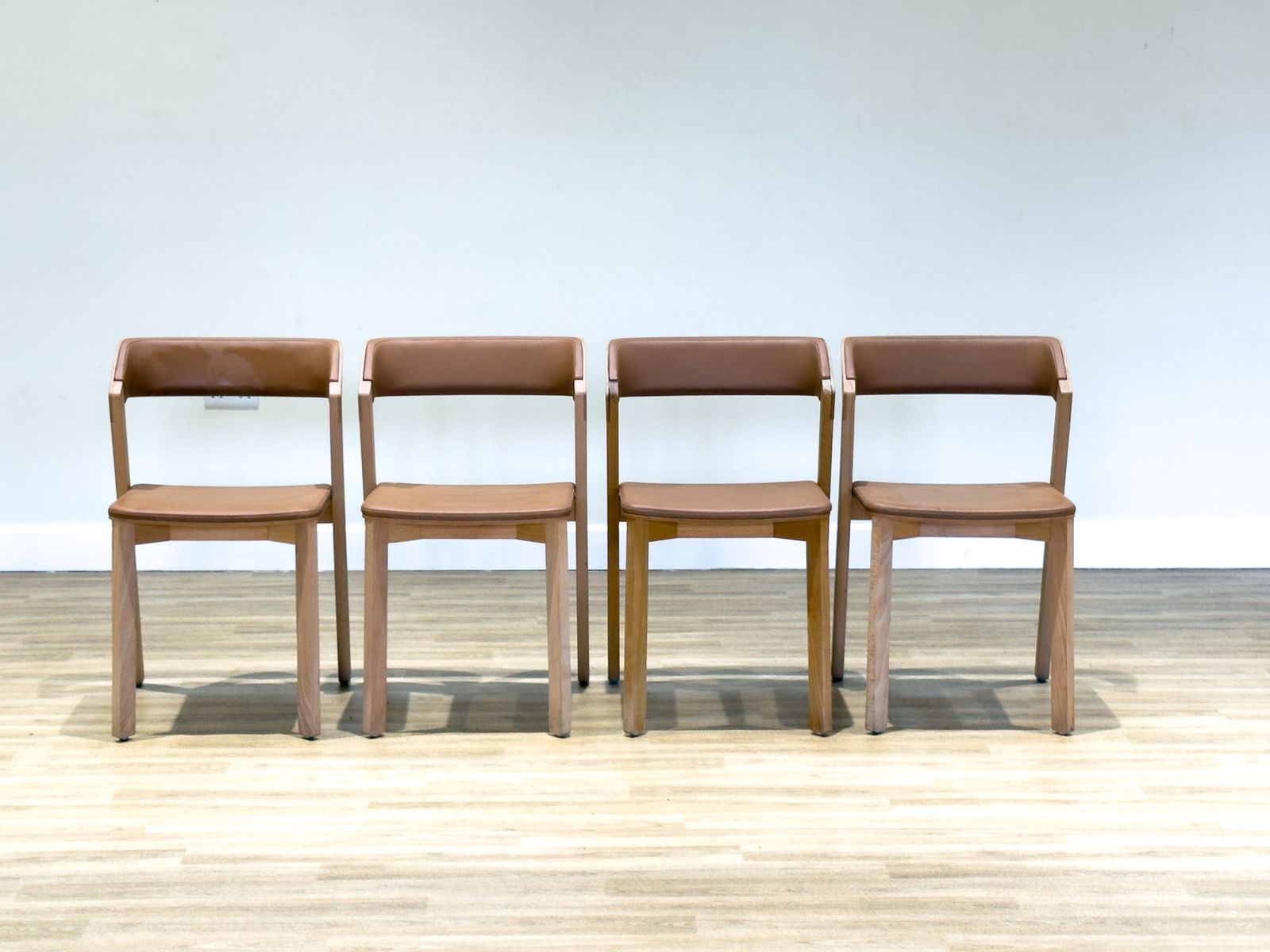 900.0 Set Of Four Merano Chairs In Beech By Alexander Gufler For Ton photo
