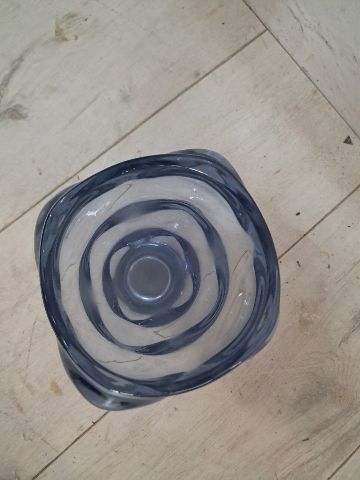 photo vinterior Mid Century Bubble Glass Vase Vizner Art Glass 1960's