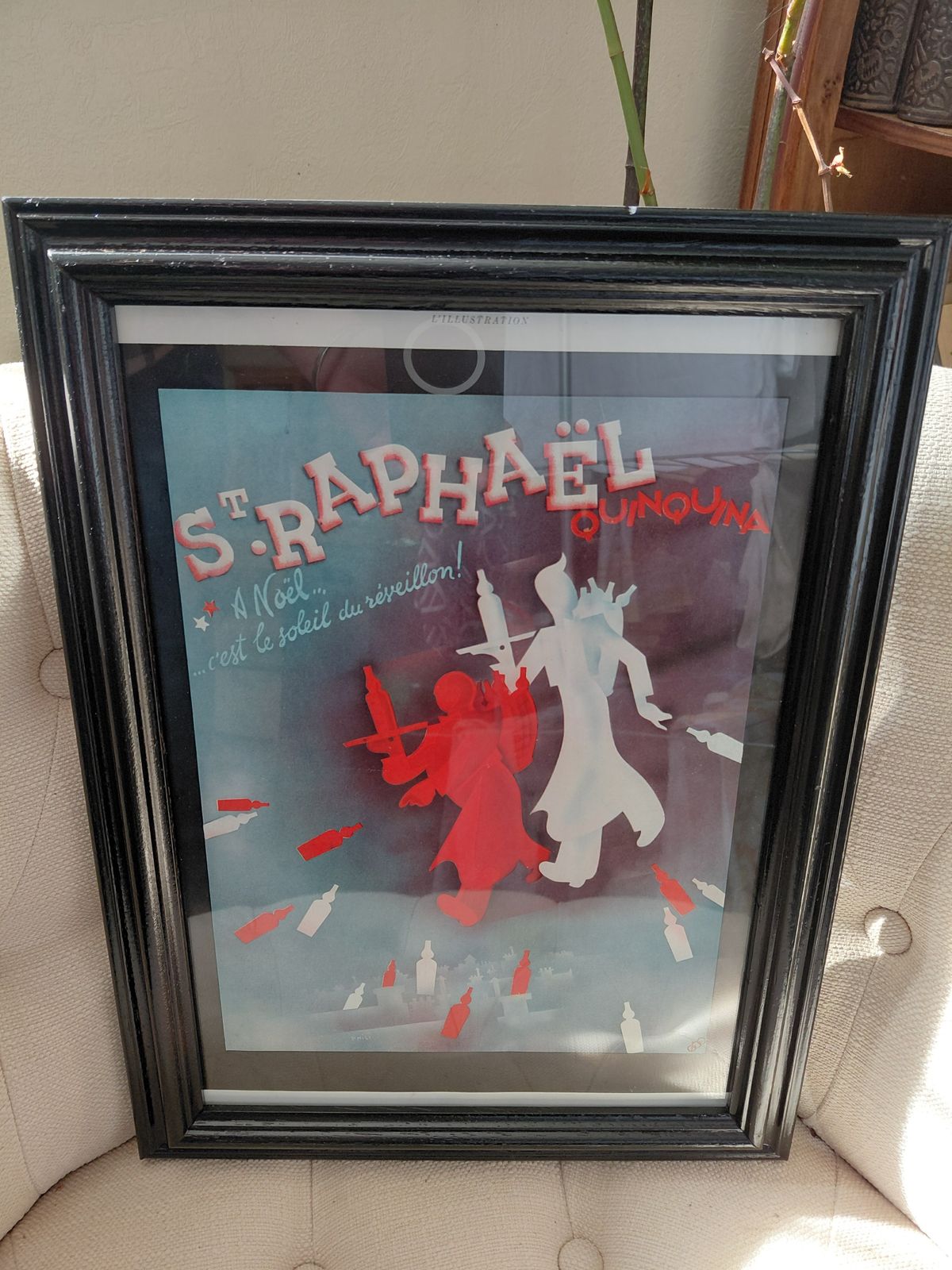 Advertising Poster From L'illustration 1939 St.Raphael Quinquina Framed photo for sale