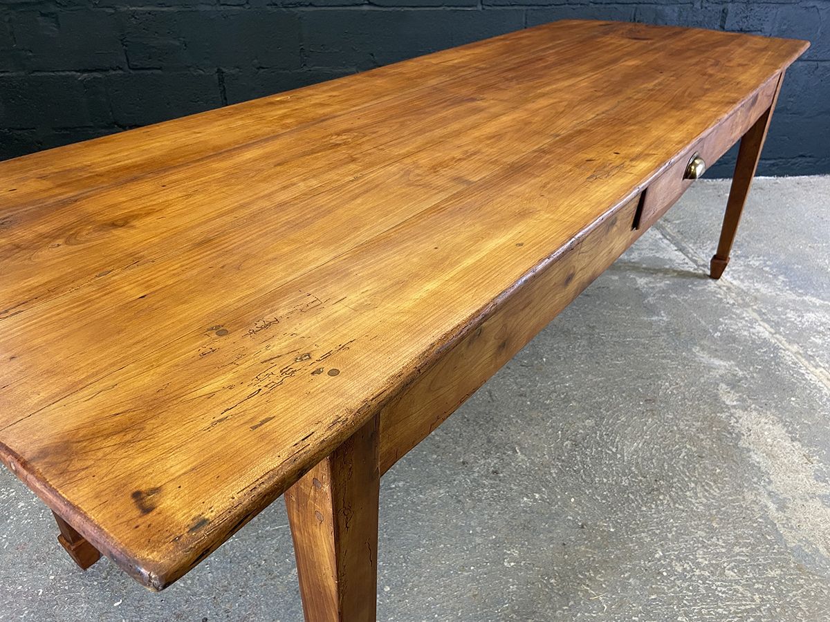 photo buy Antique French Fruit Wood Farmhouse Dining Table