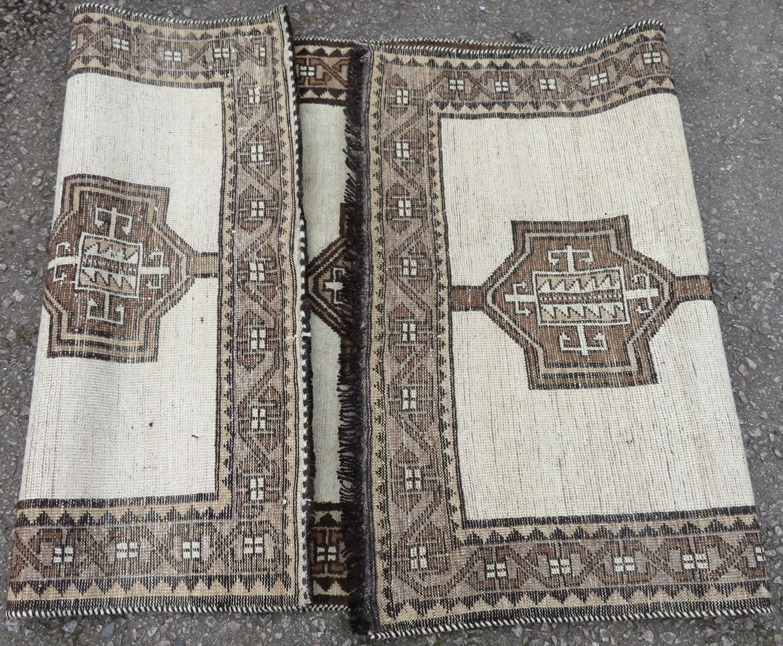 Textiles Antique Gabbeh Long Tribal Rug. 239cm X 117cm. photo