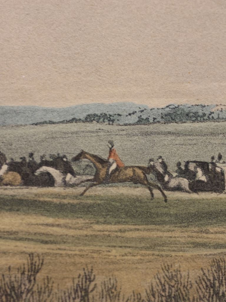 Grand Leicestershire Steeple Chase: "The Climax Of Disaster" By Alken & Bentley, 1830 photo 395.0