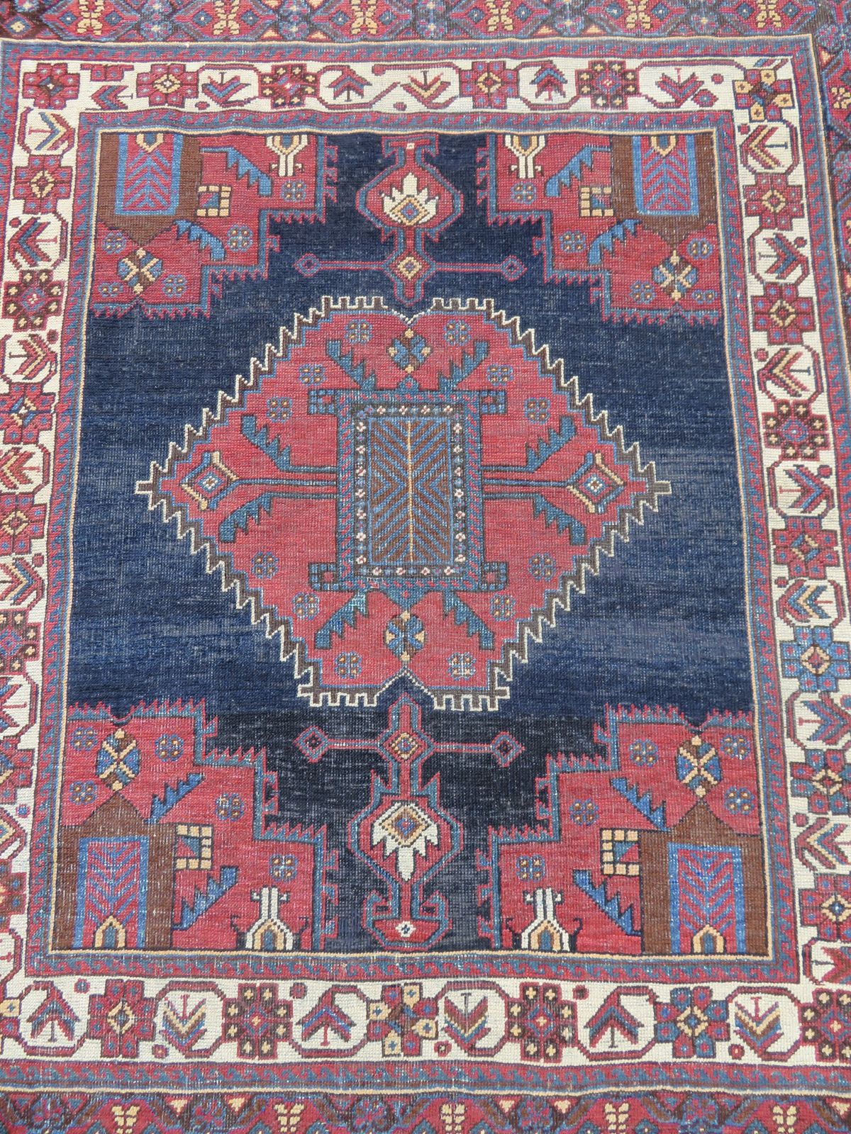 Antique Tribal Rug. 132cm X 114cm. photo furniture
