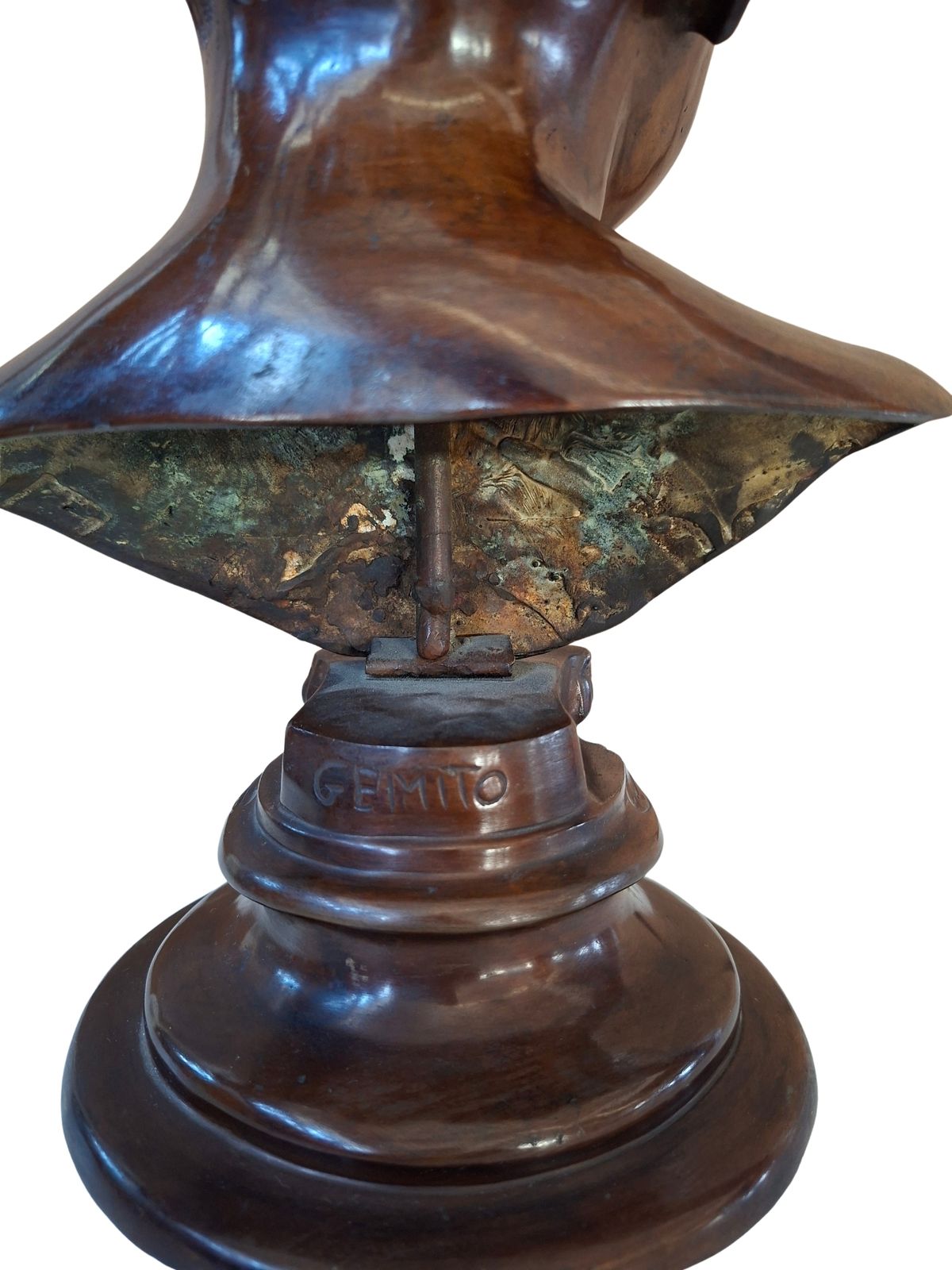 Prestigioso Busto In Bronzo Di Vincenzo Gemito "Alessandro" (Anastolè) 1890 photo vintage