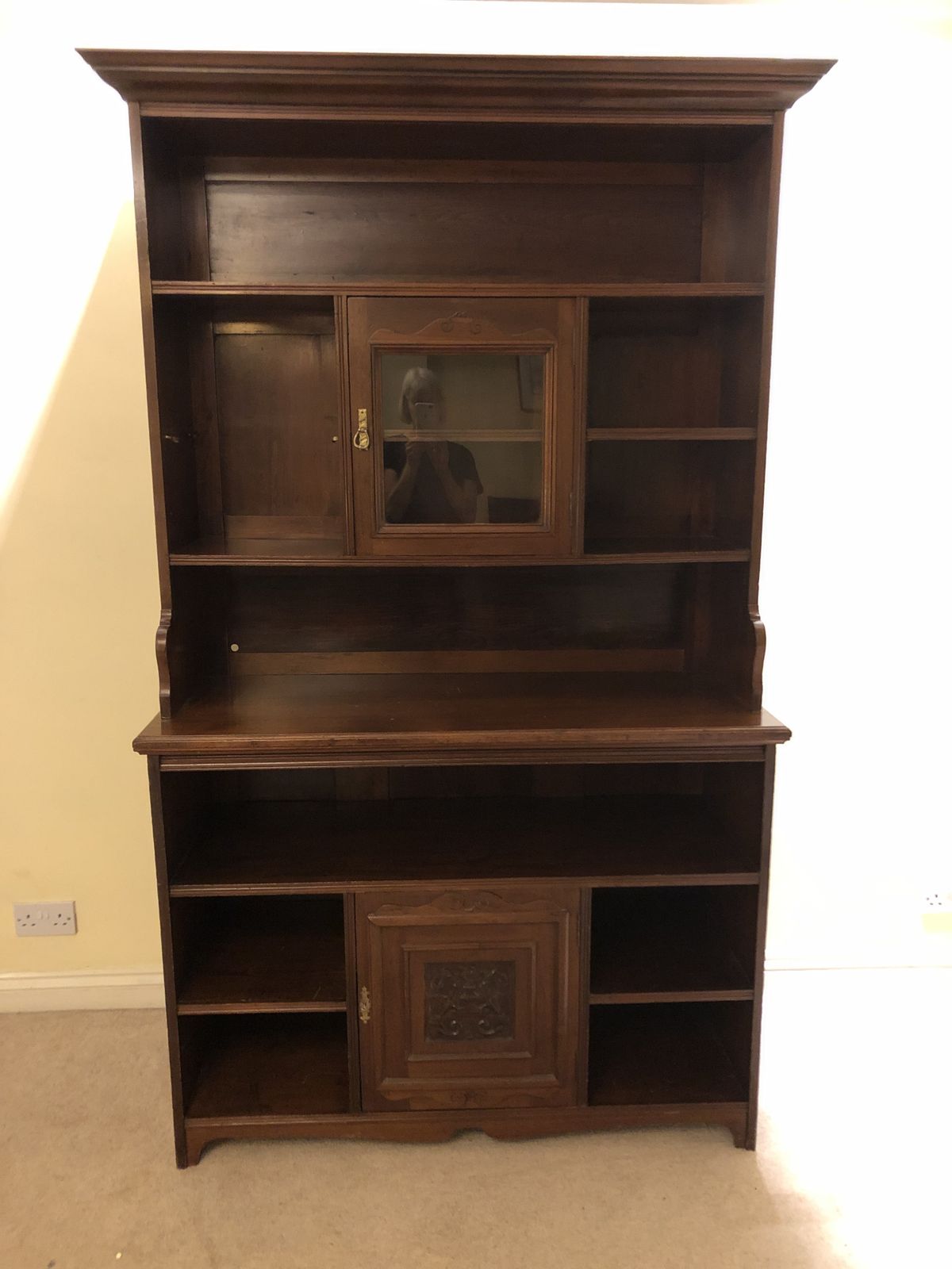 19th Century Sideboard With Dresser Top