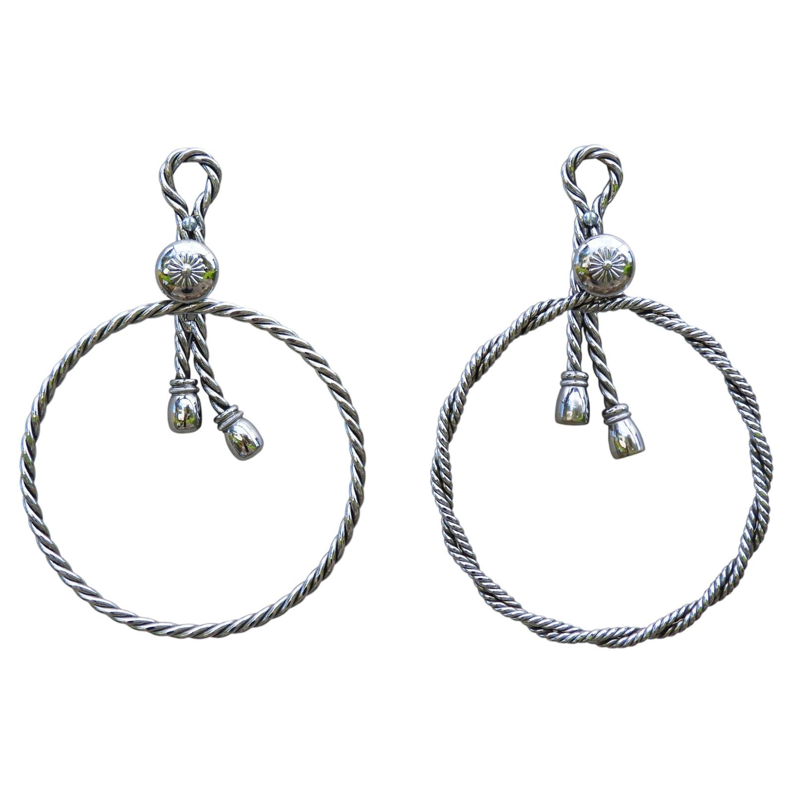 Rope And Tassel Towel Rings Maison Baguès C1970s France   2 Pieces Available