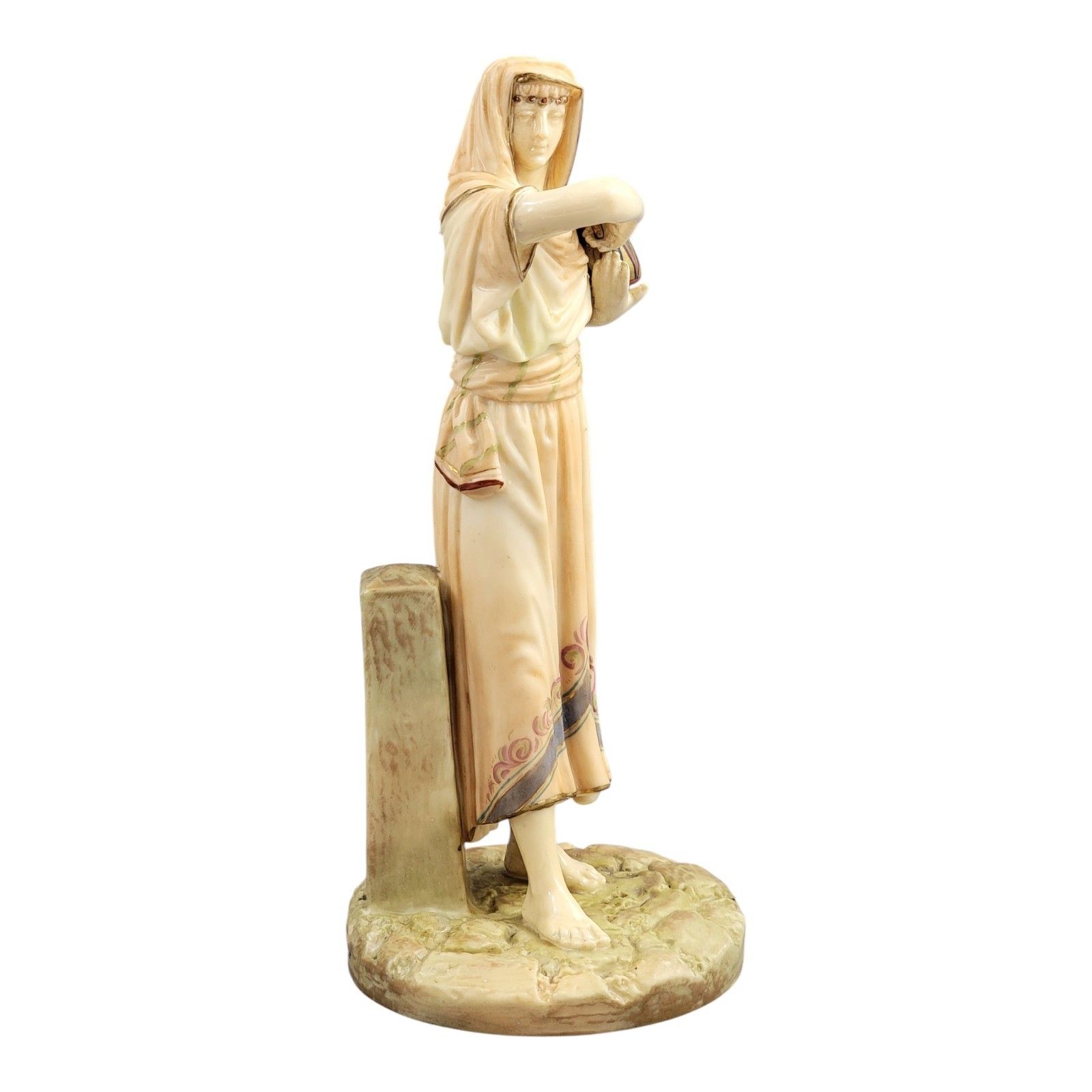 Royal Worcester Sculptural Egyptian Woman, Modelled By James Hadley, 1895 photo vinterior