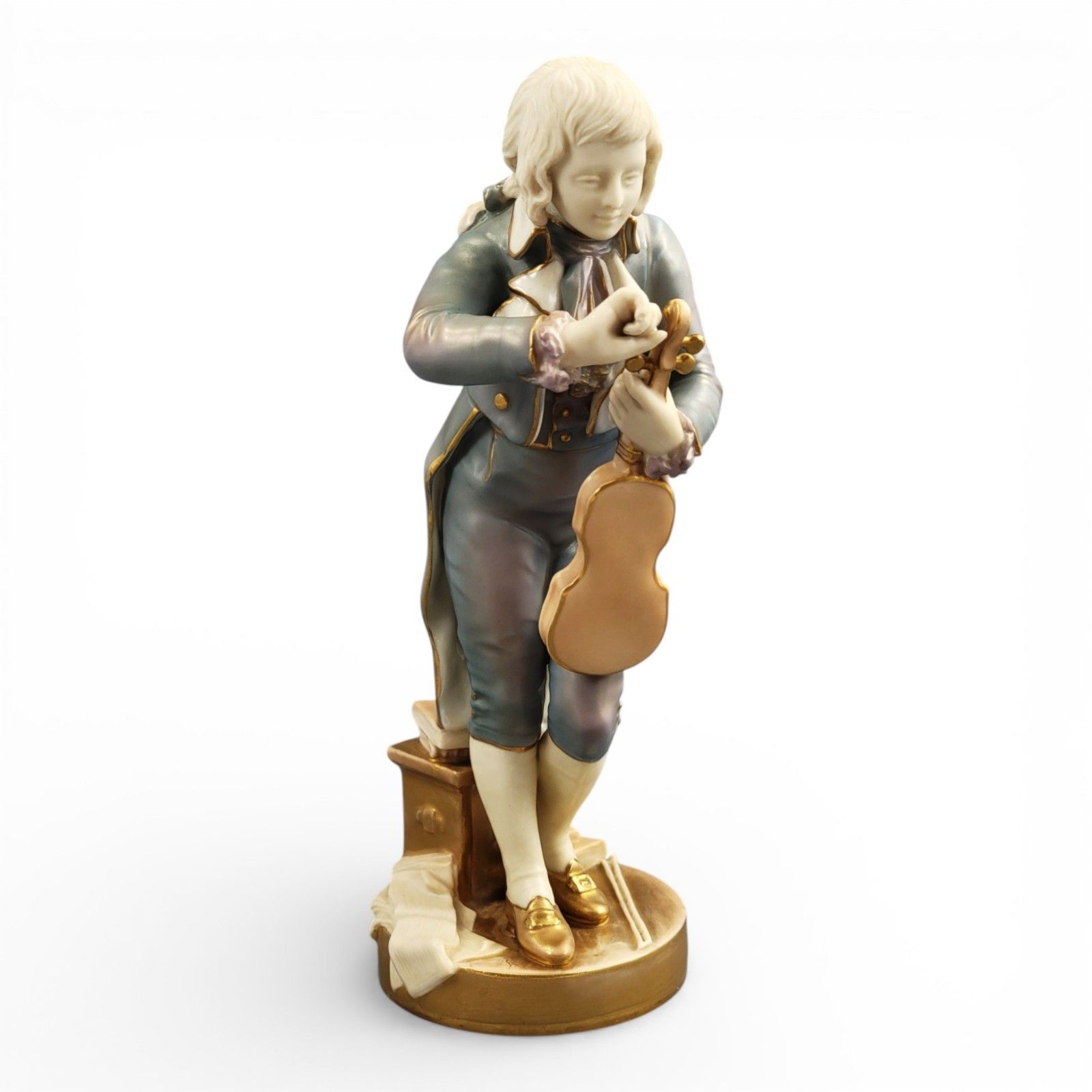 Royal Worcester Porcelain Figure The Young Mozart By Sir Thomas Brock, 1928