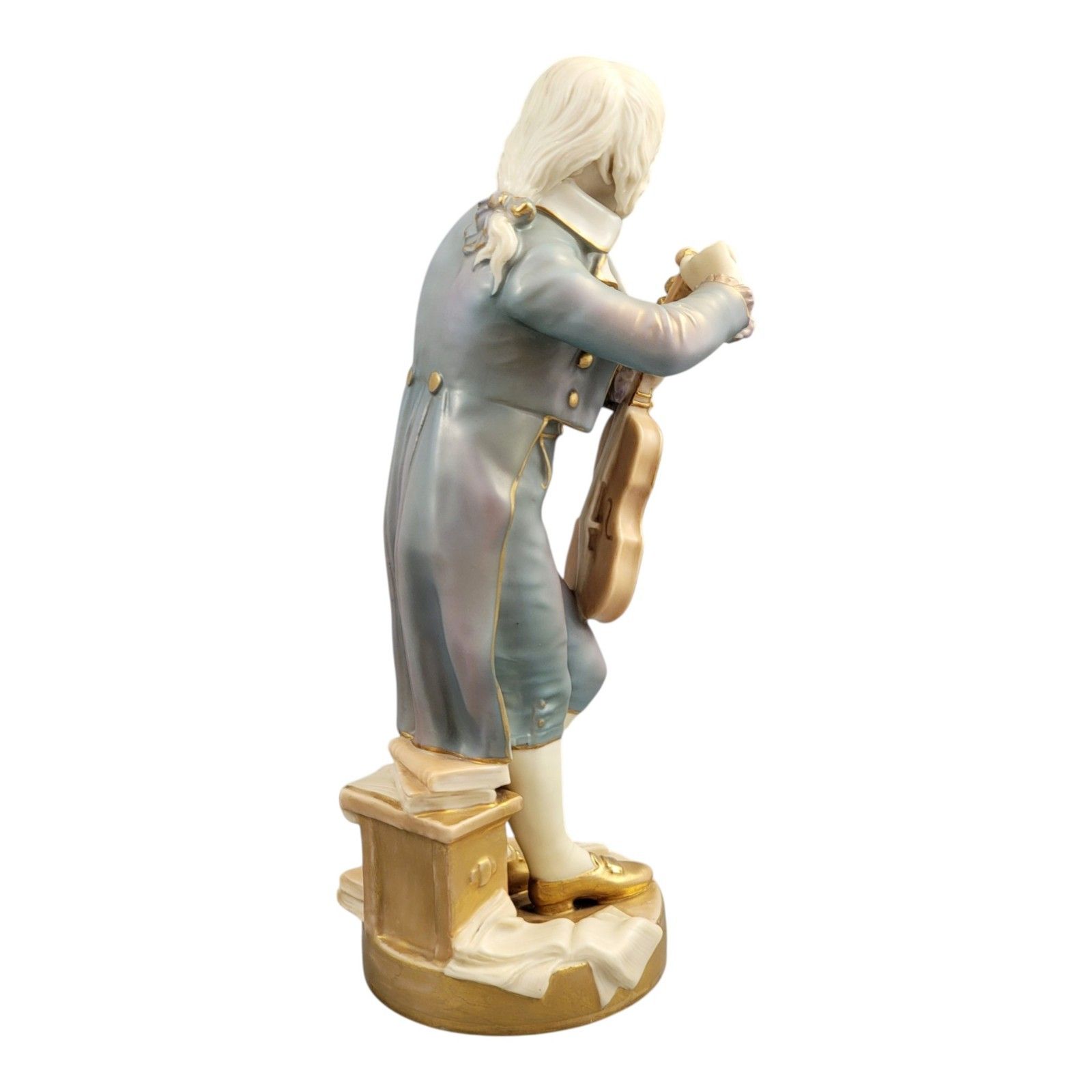 Royal Worcester Porcelain Figure The Young Mozart By Sir Thomas Brock, 1928 photo vinterior