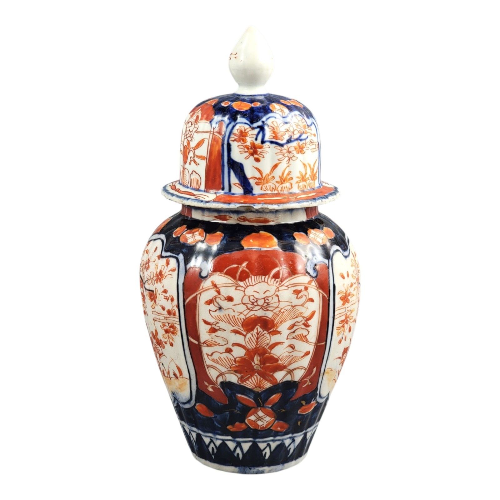 Japanese Imari Porcelain Ginger Jar With Cover, Arita, Late 19th Century photo furniture