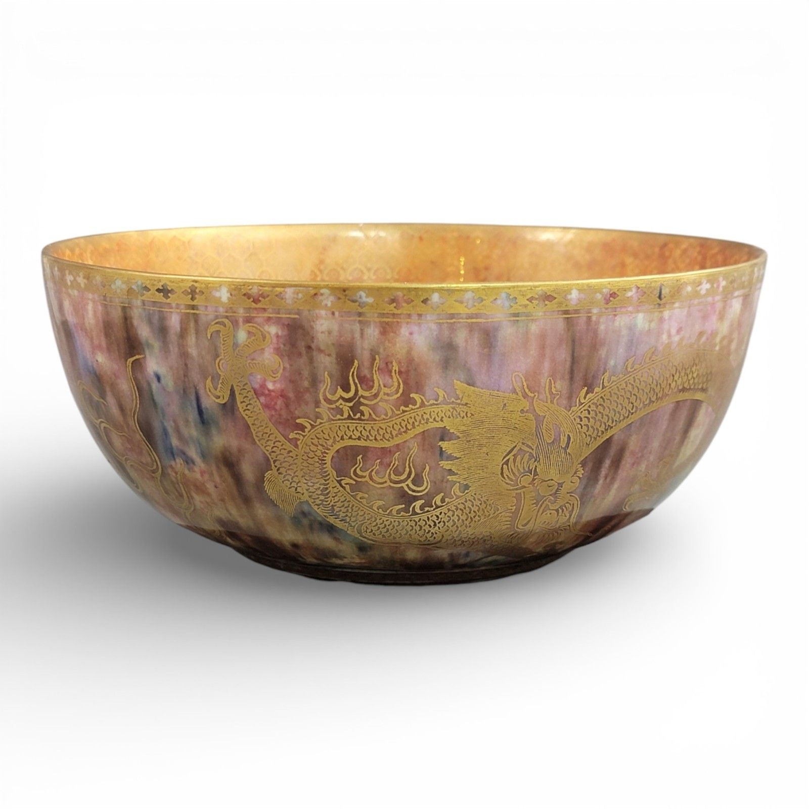 Edwardian Daisy Makeig Jones Wedgwood Porcelain Large Lustre Bowl, Z4823 C. 1915
