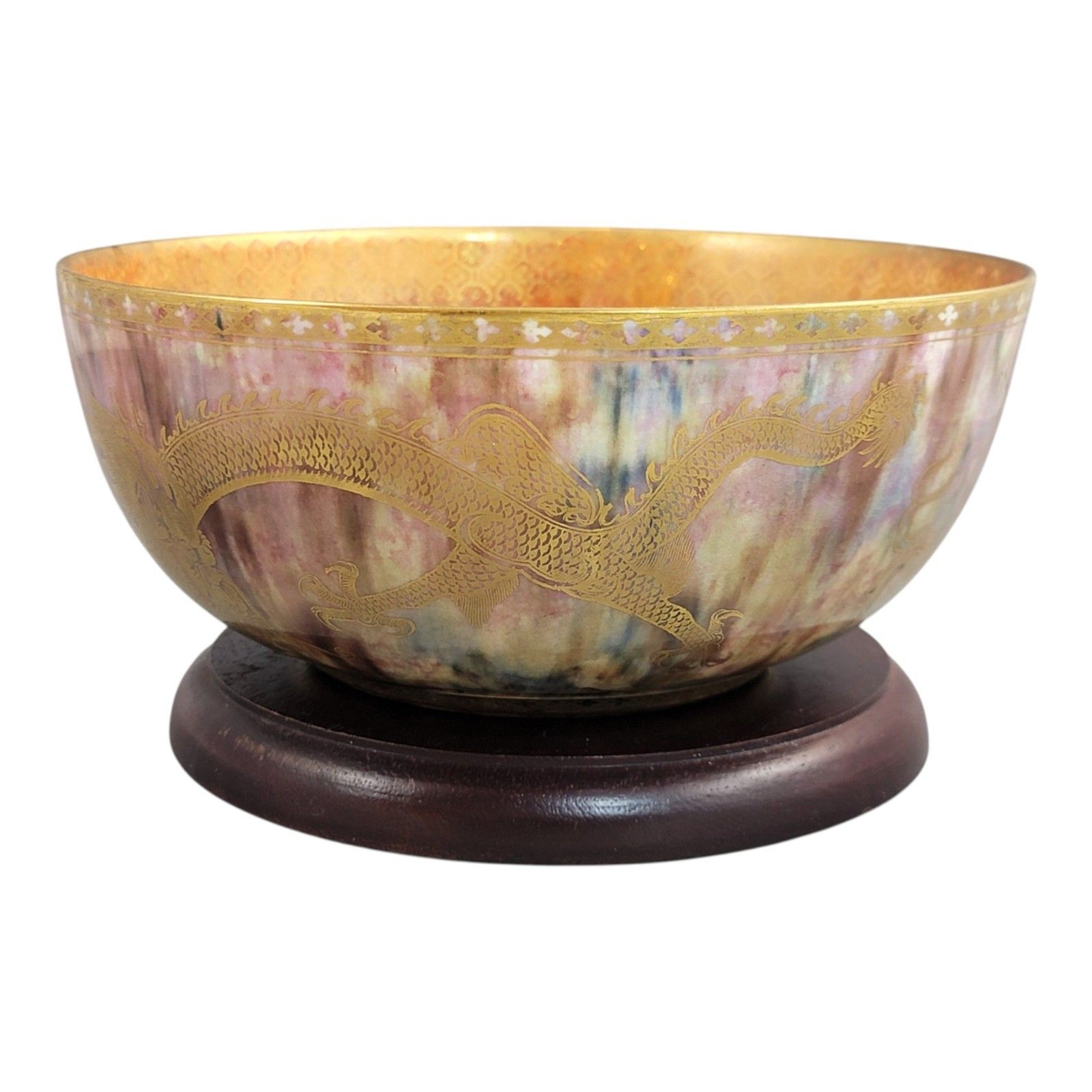 Edwardian Daisy Makeig Jones Wedgwood Porcelain Large Lustre Bowl, Z4823 C. 1915 photo Home Decor
