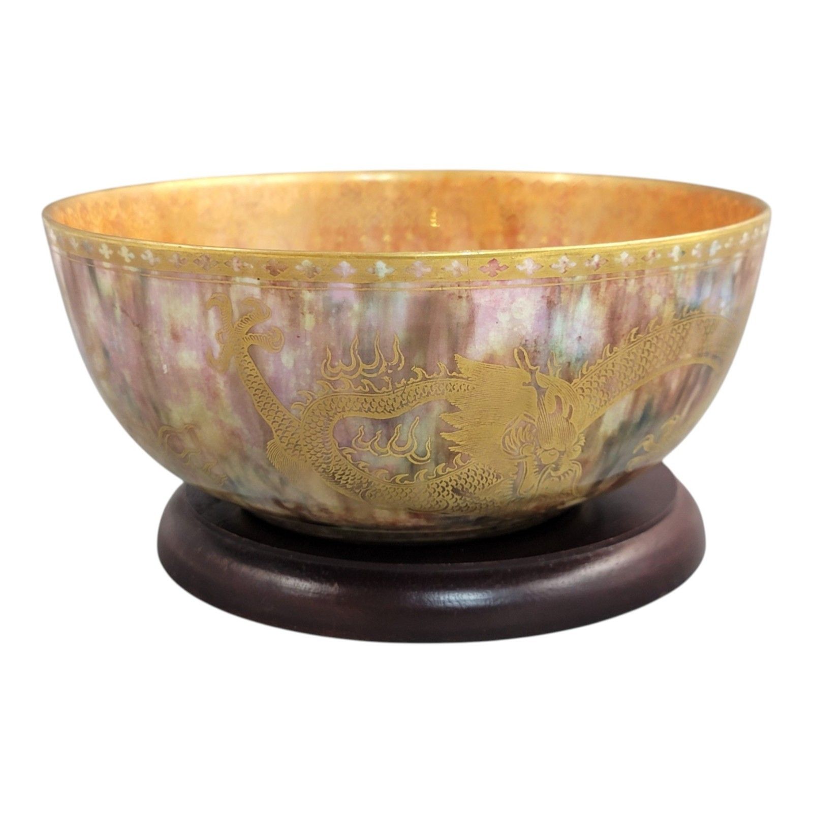 Edwardian Daisy Makeig Jones Wedgwood Porcelain Large Lustre Bowl, Z4823 C. 1915 photo vinterior
