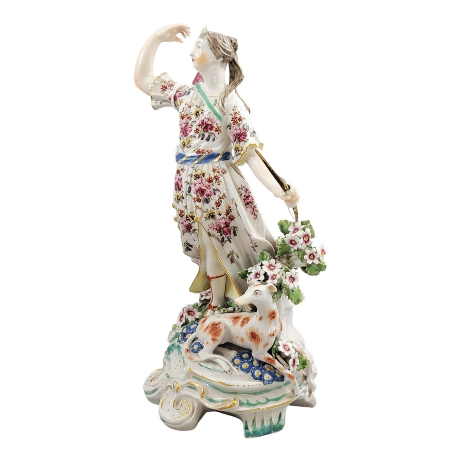 Derby Porcelain Figure Of Diana With A Hunting Dog, Patch Period Circa 1760–1765 photo furniture