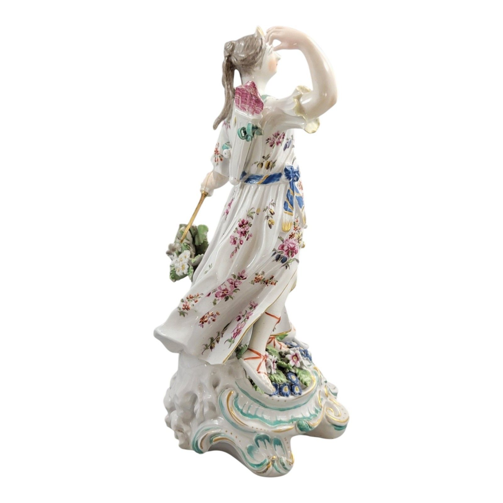 Derby Porcelain Figure Of Diana With A Hunting Dog, Patch Period Circa 1760–1765 photo vinterior