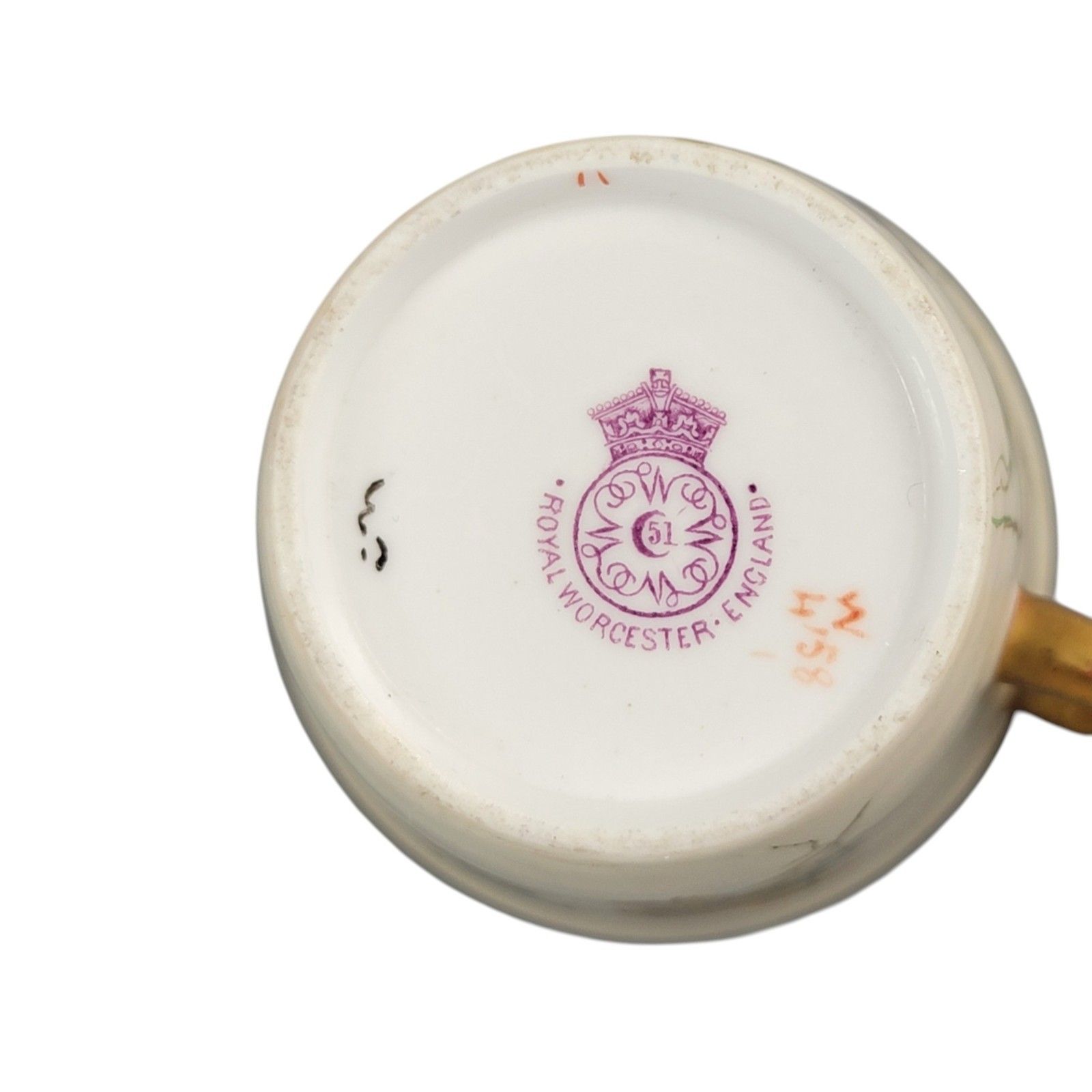 photo for sale Royal Worcester Blush Ivory Tea Set With Teapot, Cup And Saucer, 1893–1894