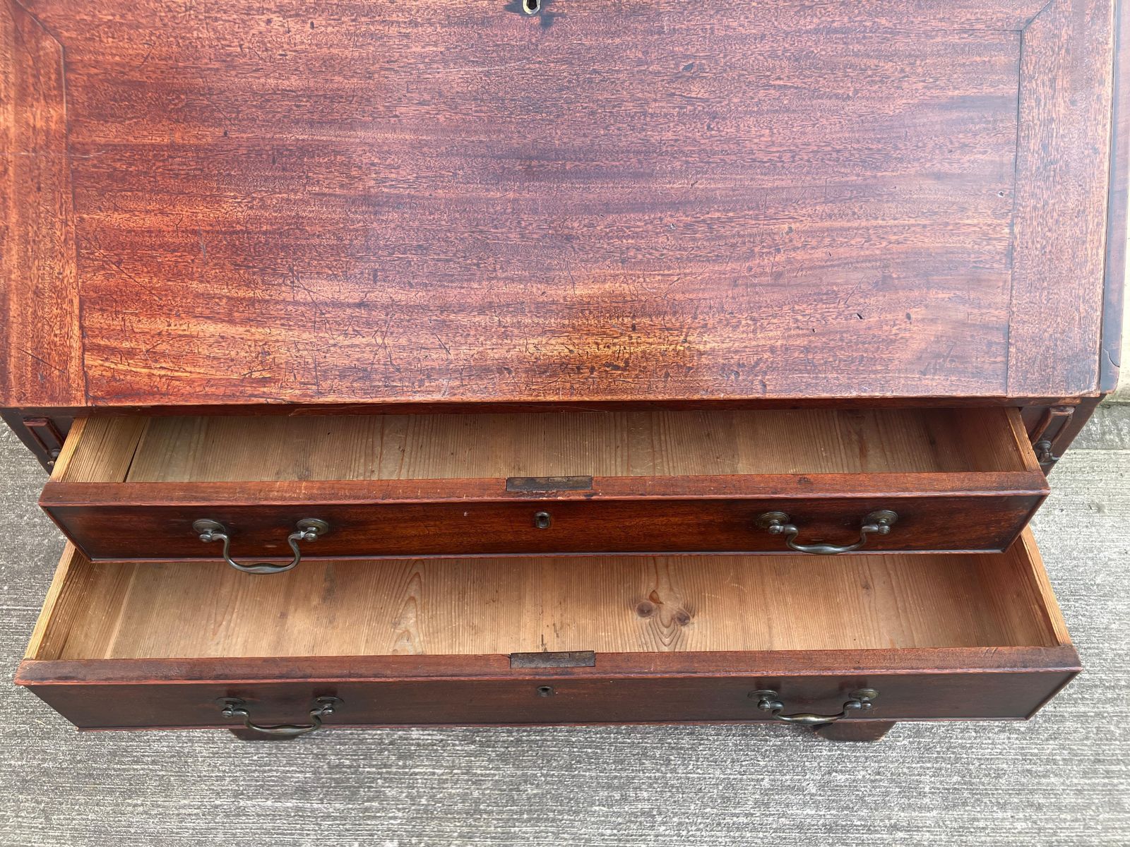 Victorian Mahogany Fall Front Secretaire Desk, Antique, 1890 photo buy
