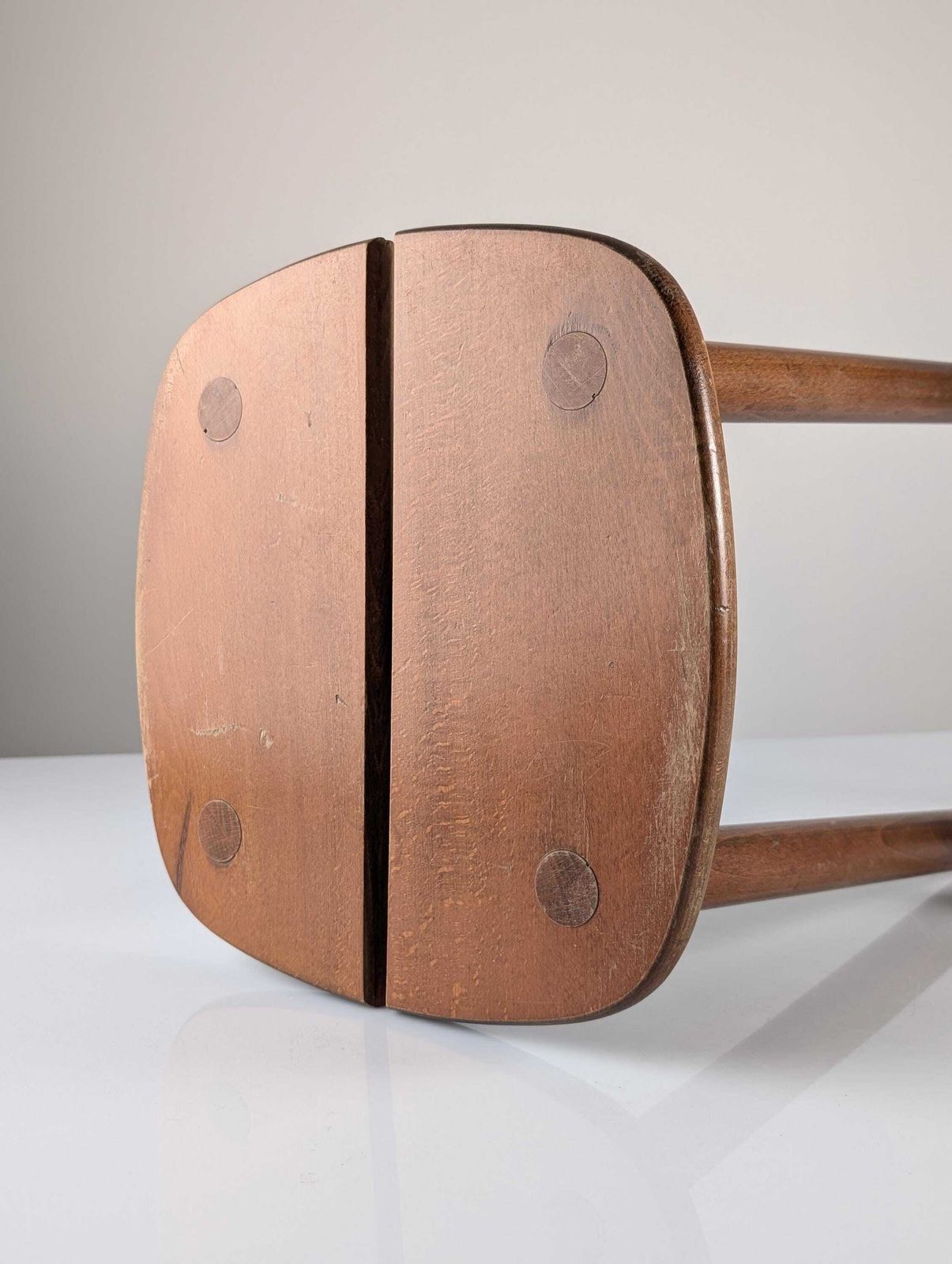 Pair Of Wooden Stools By Pierre Gautier Delaye, France, 1960s photo 814.0