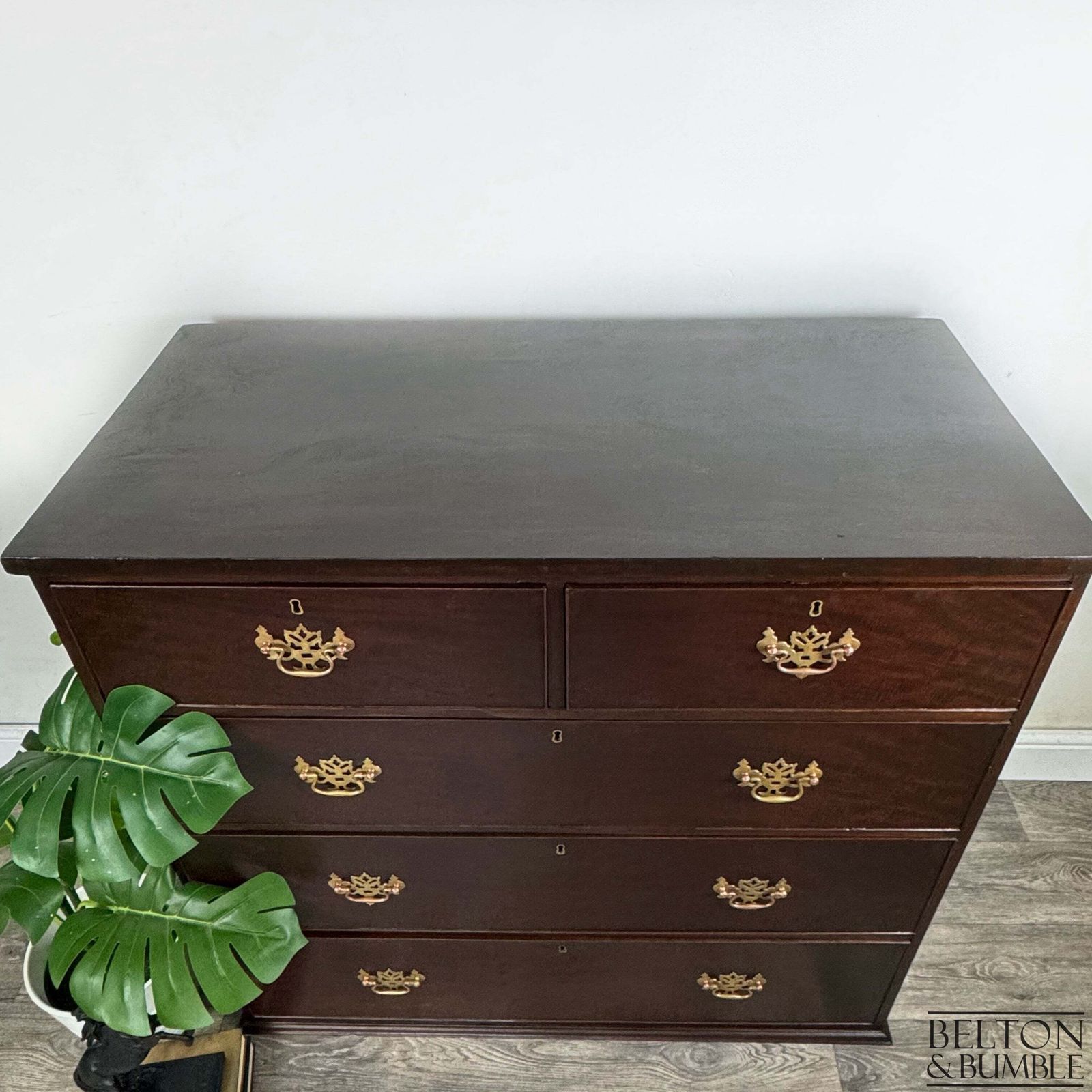 Antique Style Solid Wood Chest Of Drawers In Mahogany And Walnut photo furniture